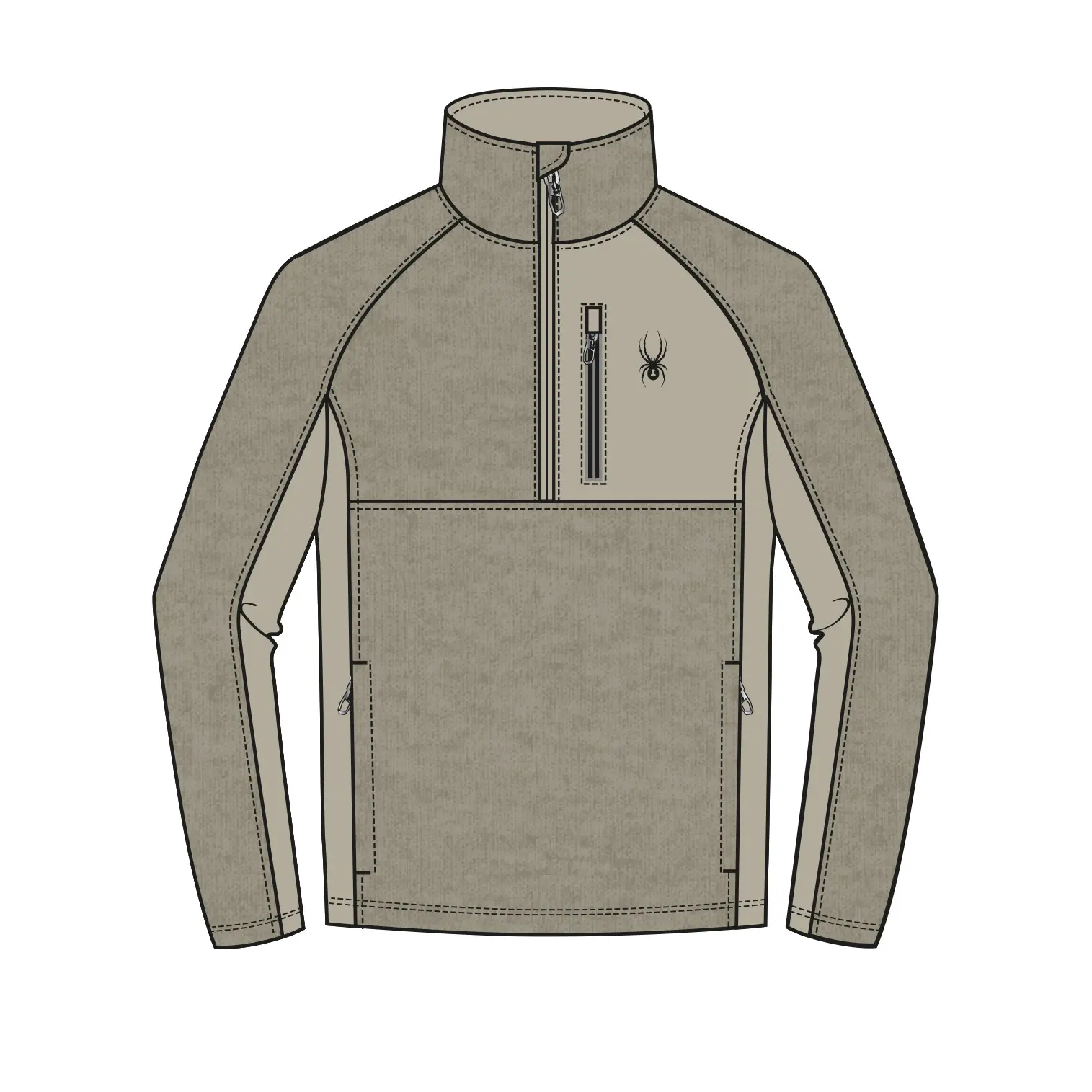 Fleece Spyder Quarter ZI