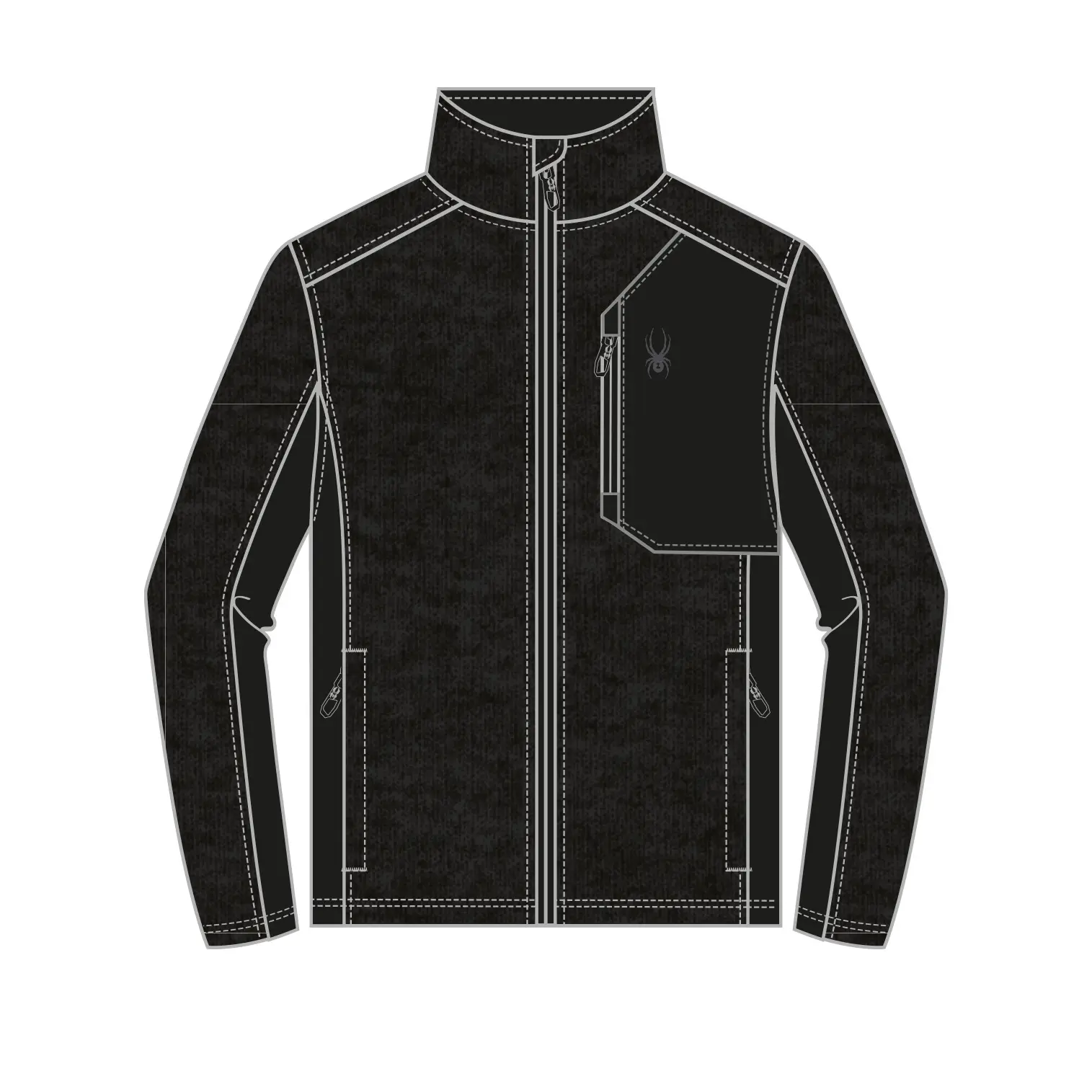 Fleece mit Reißverschluss Spyder Core
