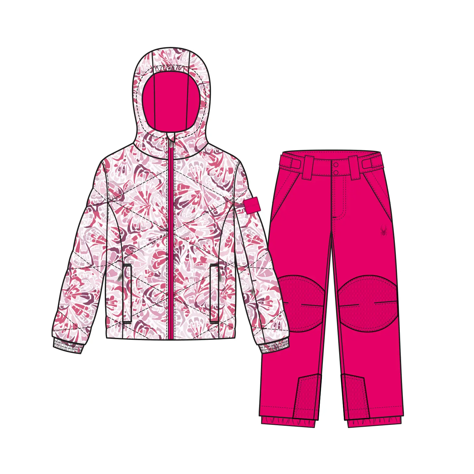 Skipak voor babymeisjes Spyder Frosty