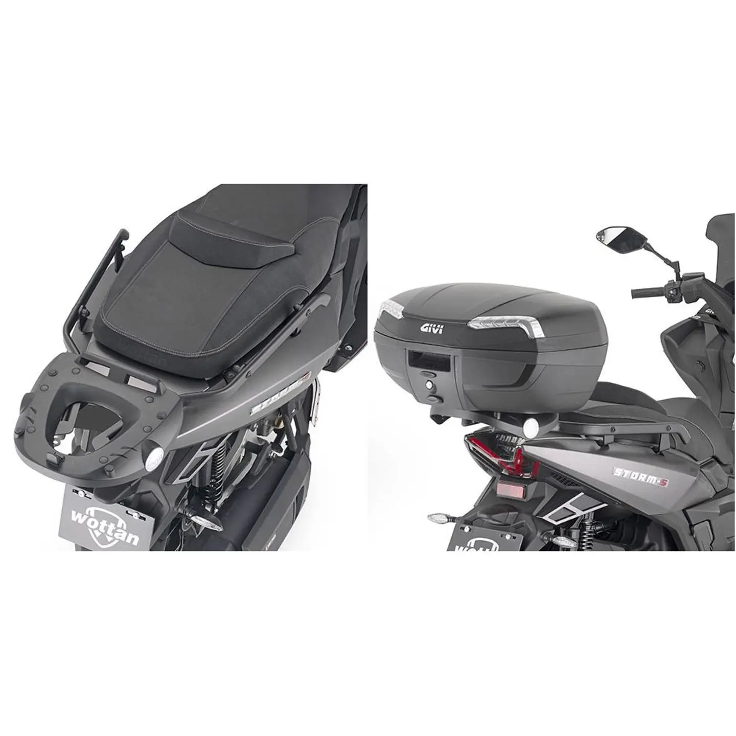 Support top case moto Givi Wottan Monokey Monolock Wottan Storm S 300 (22)