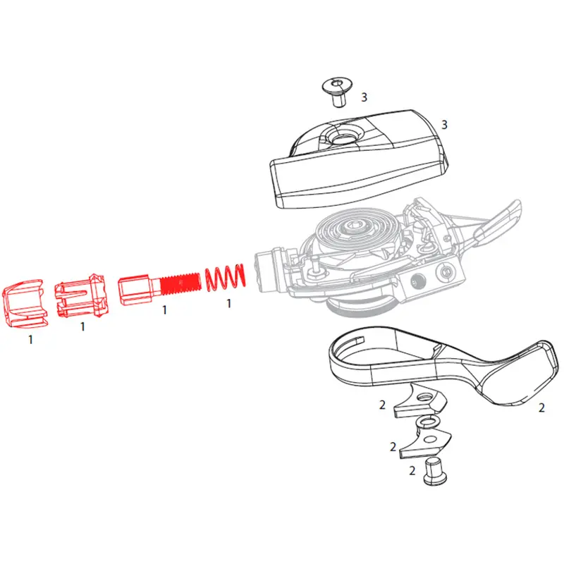 Kabelspanner-Set für den hinteren Umwerfer Sram XX1
