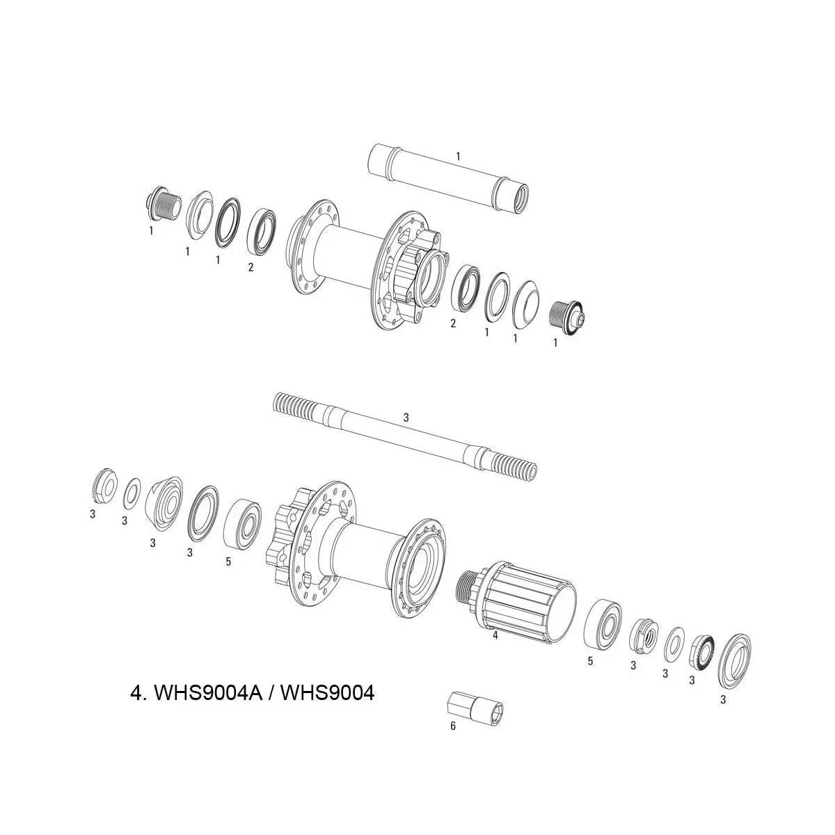 Freewheel body kit Sram X-9