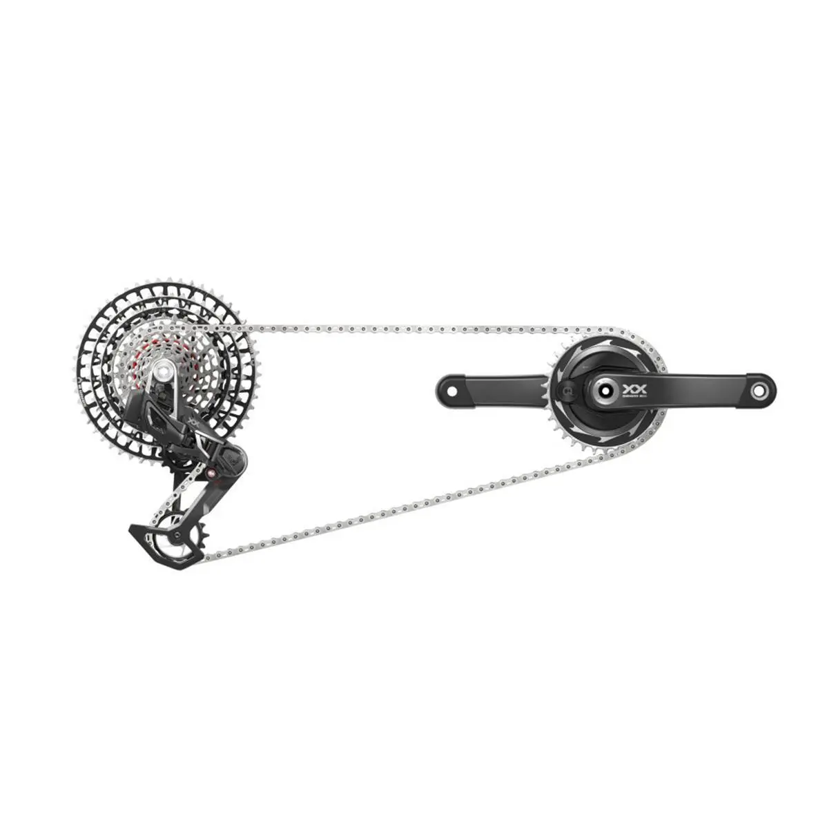 Gruppo Ciclistico Completo Sram XX-SL PM T-Type AXS Eagle Q168 CL55 Dub 34 165 10/52-image