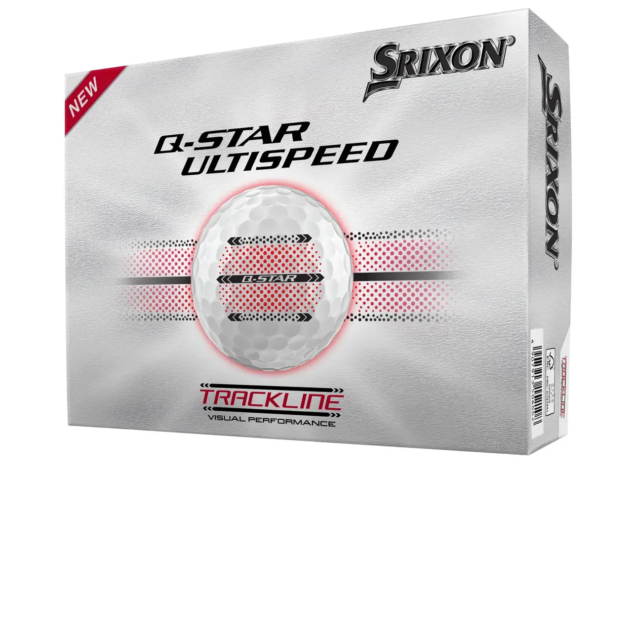 Srixon Blanc Golfbälle Q-Star Ultispeed Trackline (X12)