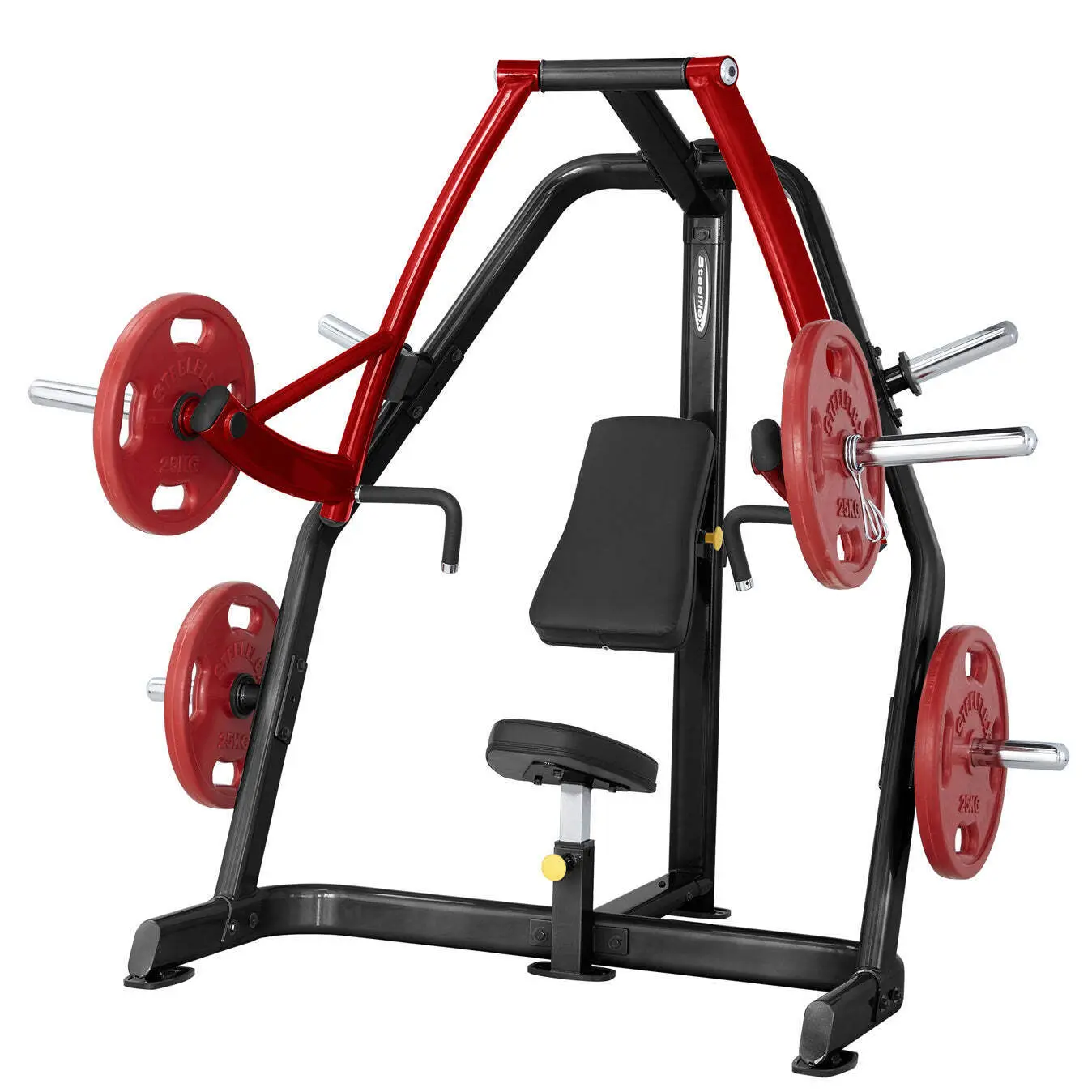 Gewicht hefinrichting zittende decline press plaatbelasting Steelflex