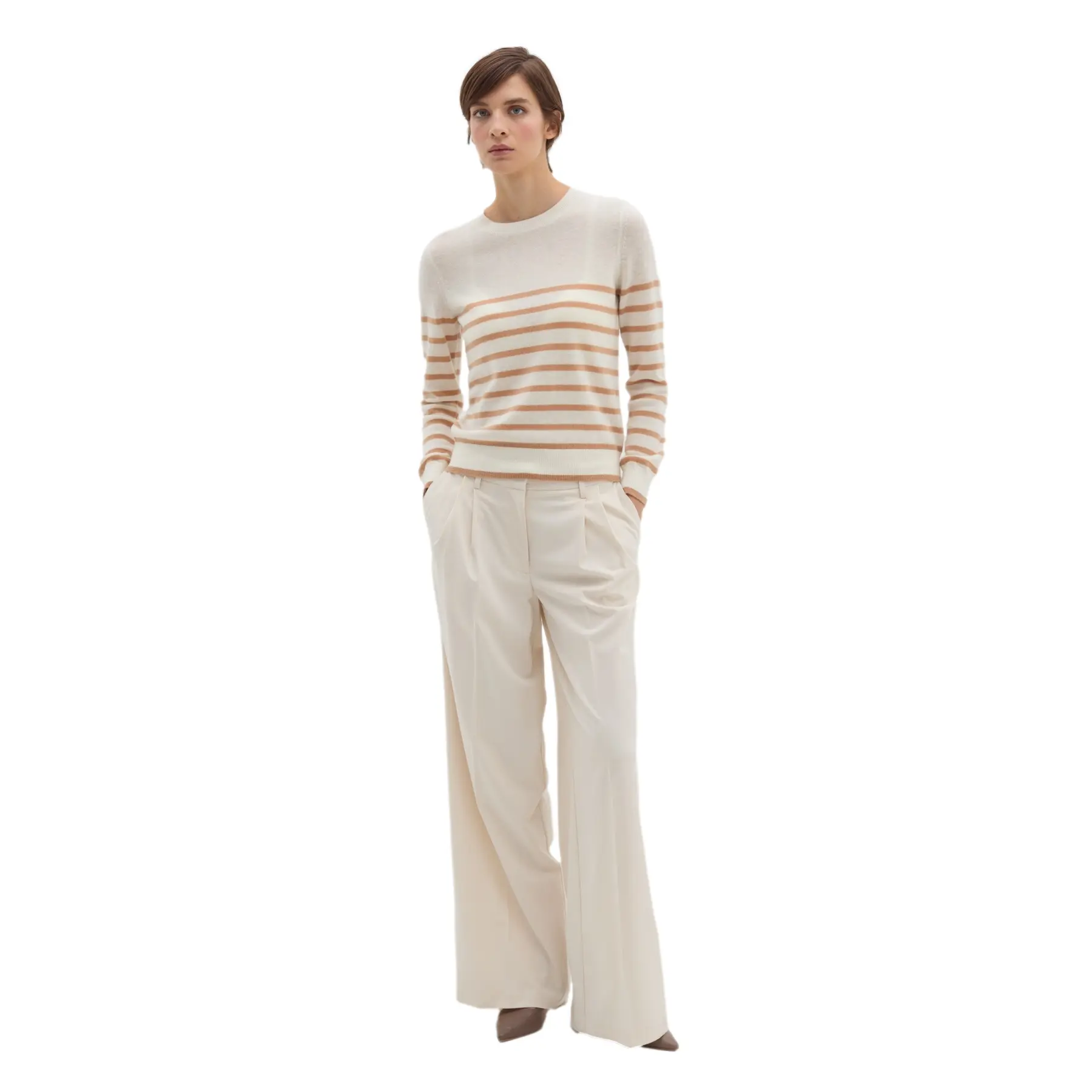 Maglione a righe da donna