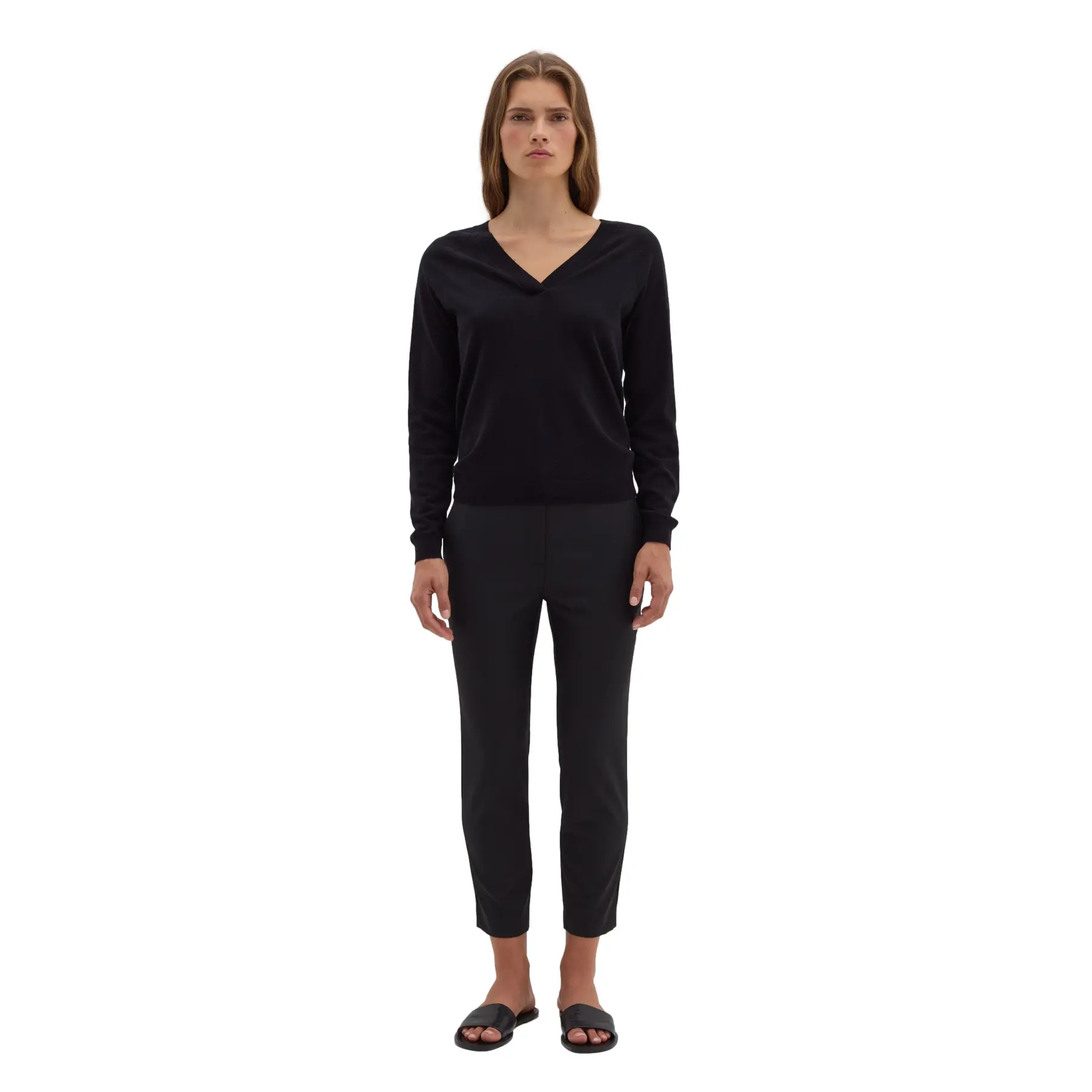 Pantaloni chinos in lana donna  New York