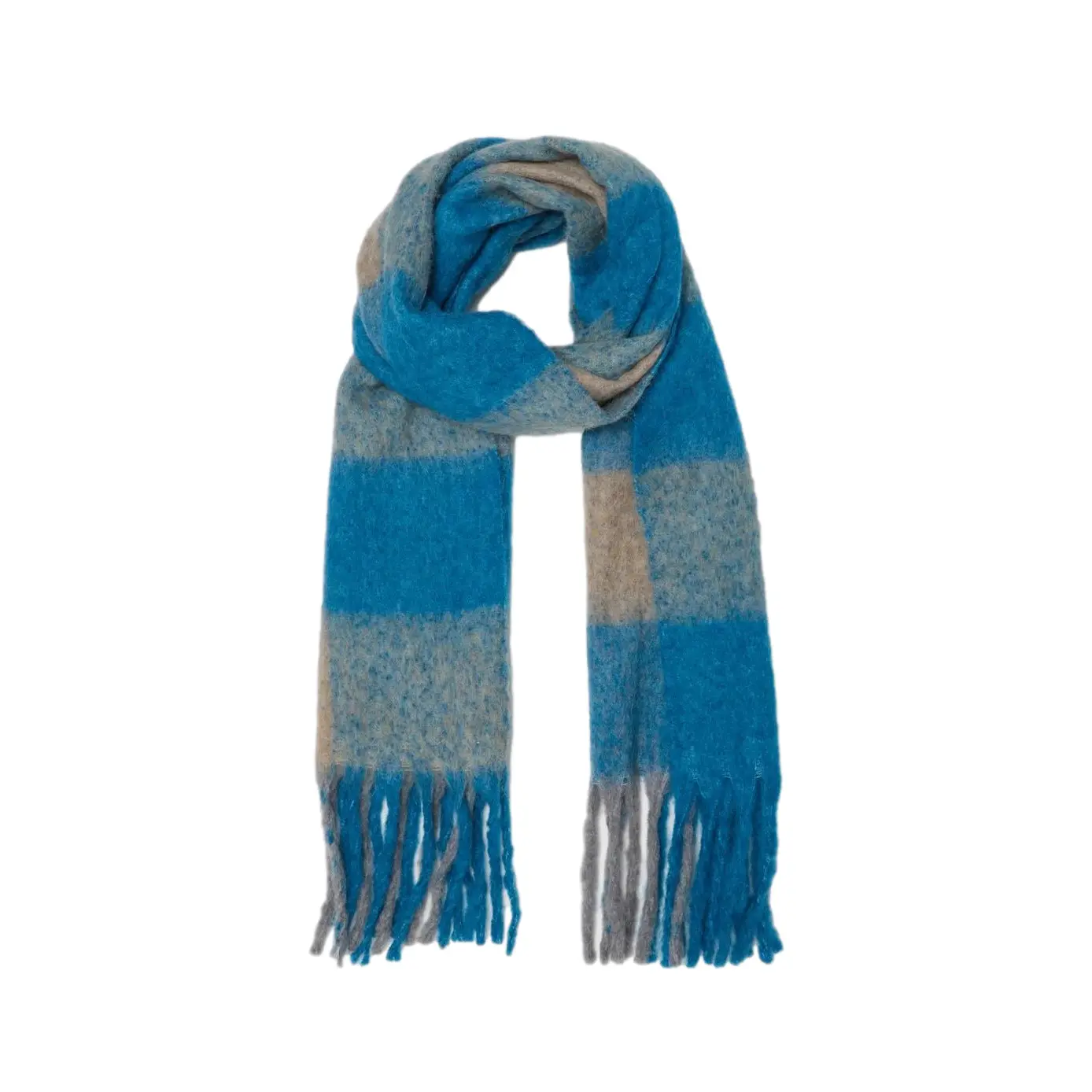 Stefanel Women's Bleu Alpaca And Wool Scarf