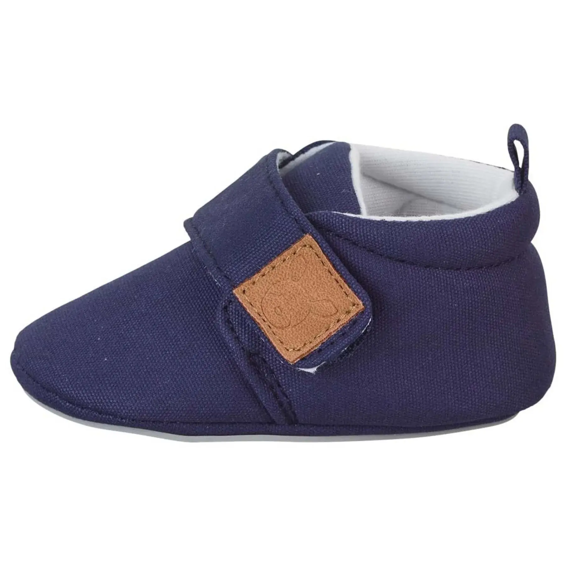 Chaussons en toile avec fermeture velcro bébé garçon Sterntaler