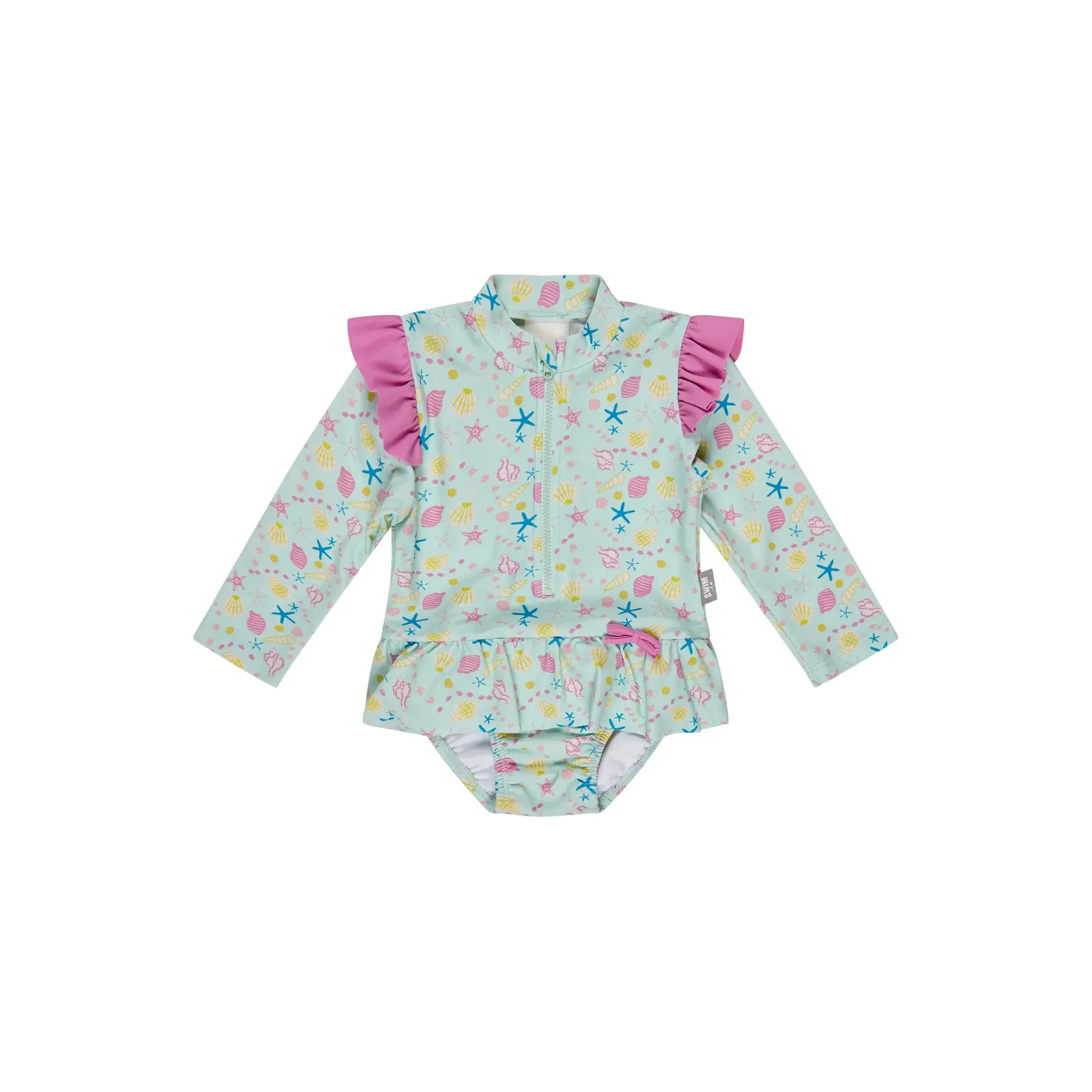 Maillot de bain 1 pièce manches longues à motif coquillage fille Sterntaler Maillot de bain 1 pièce manches longues à motif coquillage fille Sterntaler