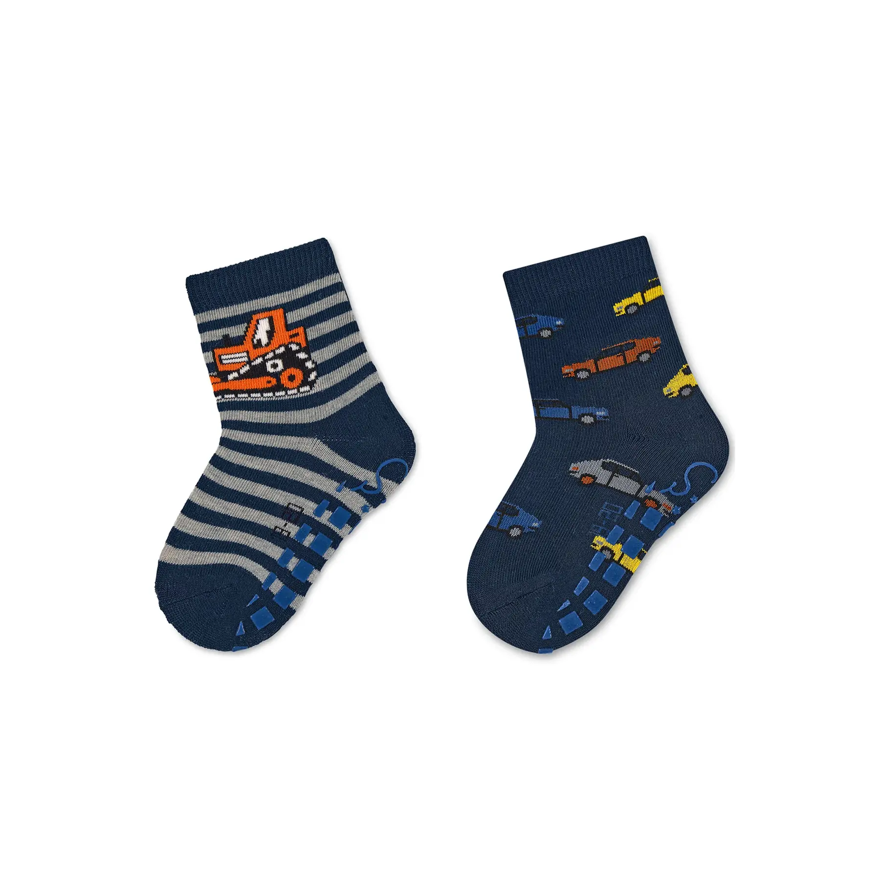 Chaussettes antidérapante bébé garçon Sterntaler Pelleteuse voiture (x2)