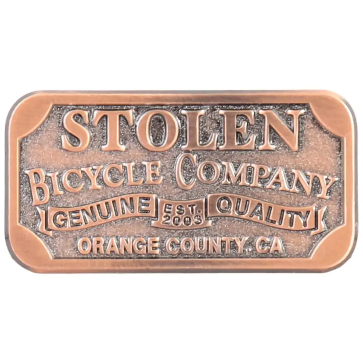 Metallaufkleber Stolen Brand