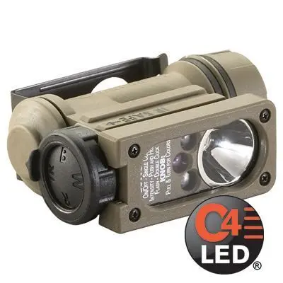 Helm clip licht + batterij Streamlight Stream Sidewinder Compact II Coyote °