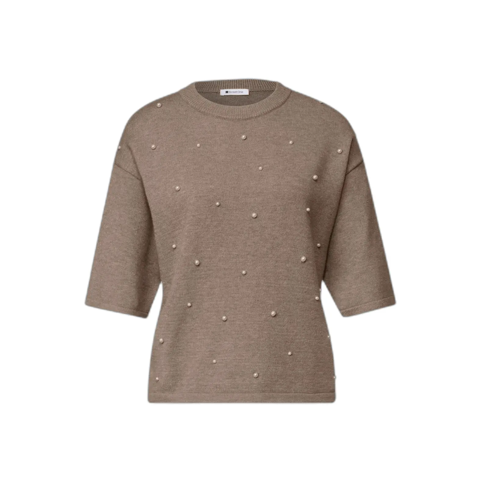 Maglietta a maniche 3/4 con perline donna Street One