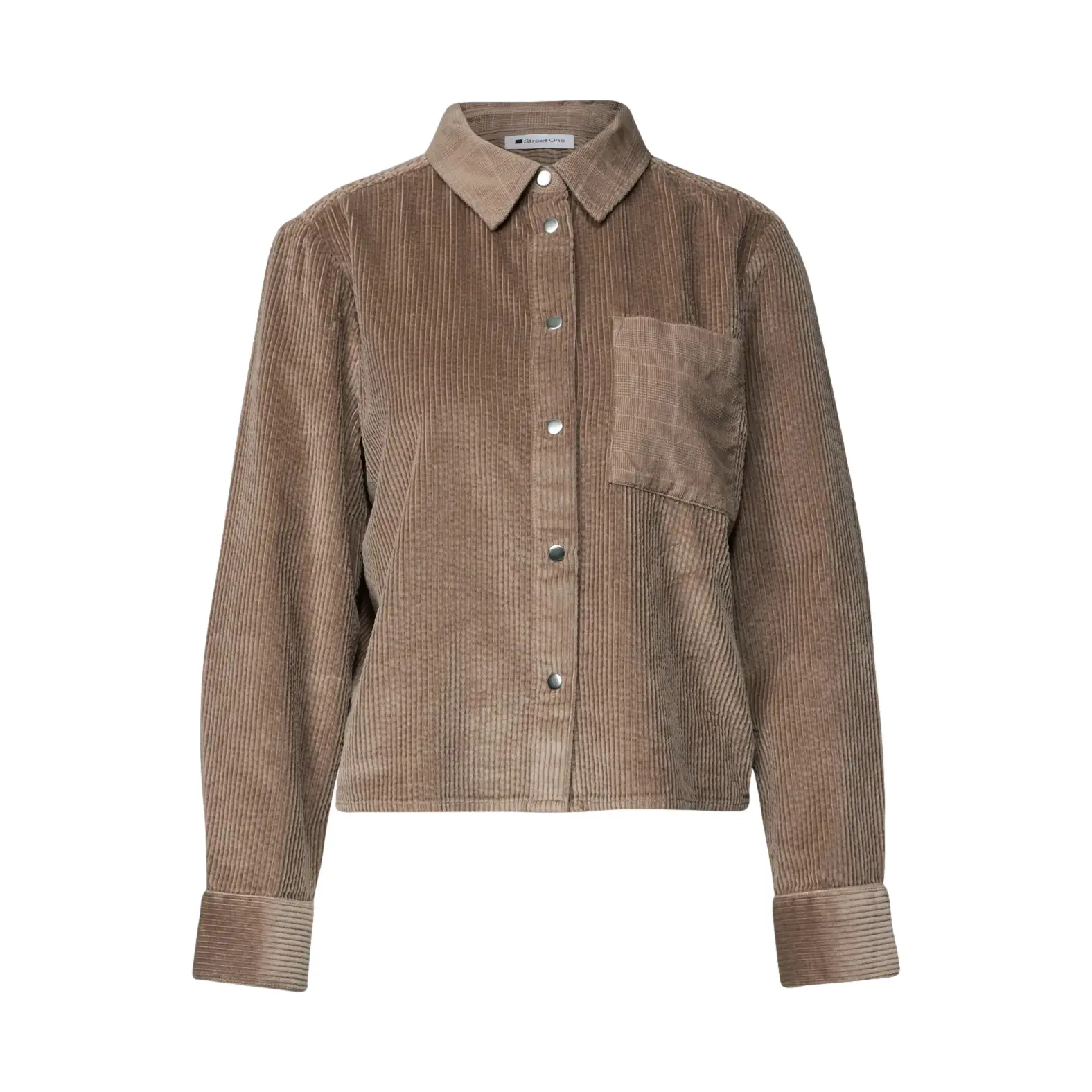 Chemise manches longues femme Street One LTD QR Courduroy Mix