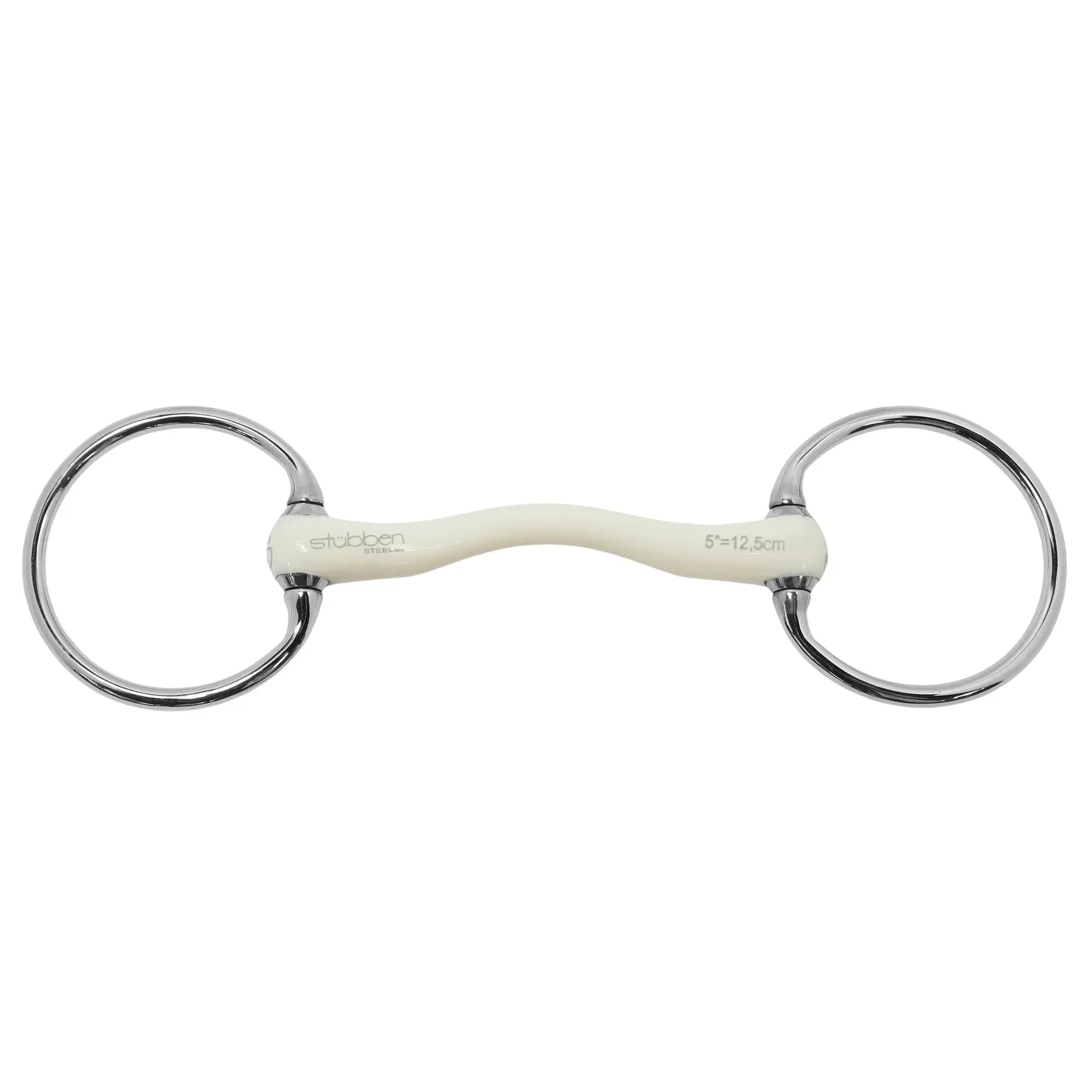 Olive bit for horses Stübben Fine Line Flex