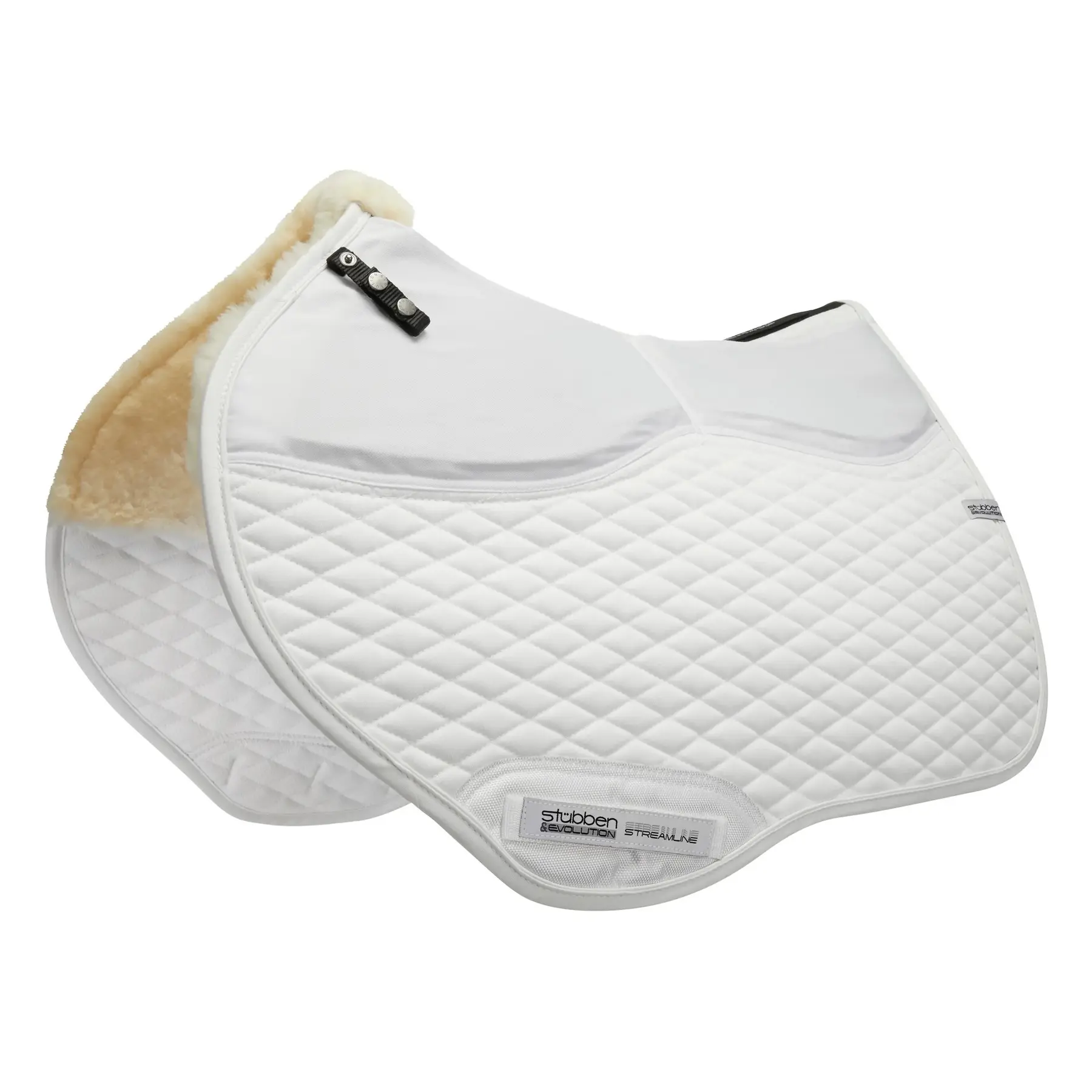 Adjustable jumping saddle pad made of sheepskin Stübben Streamline