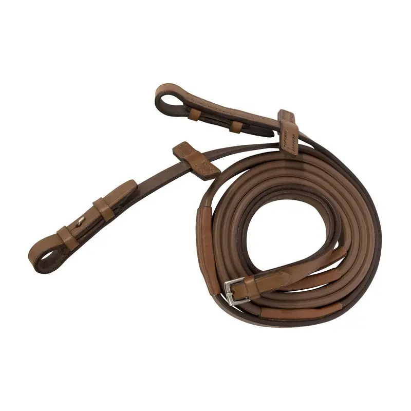 Rubber reins with hook Stübben Slimline