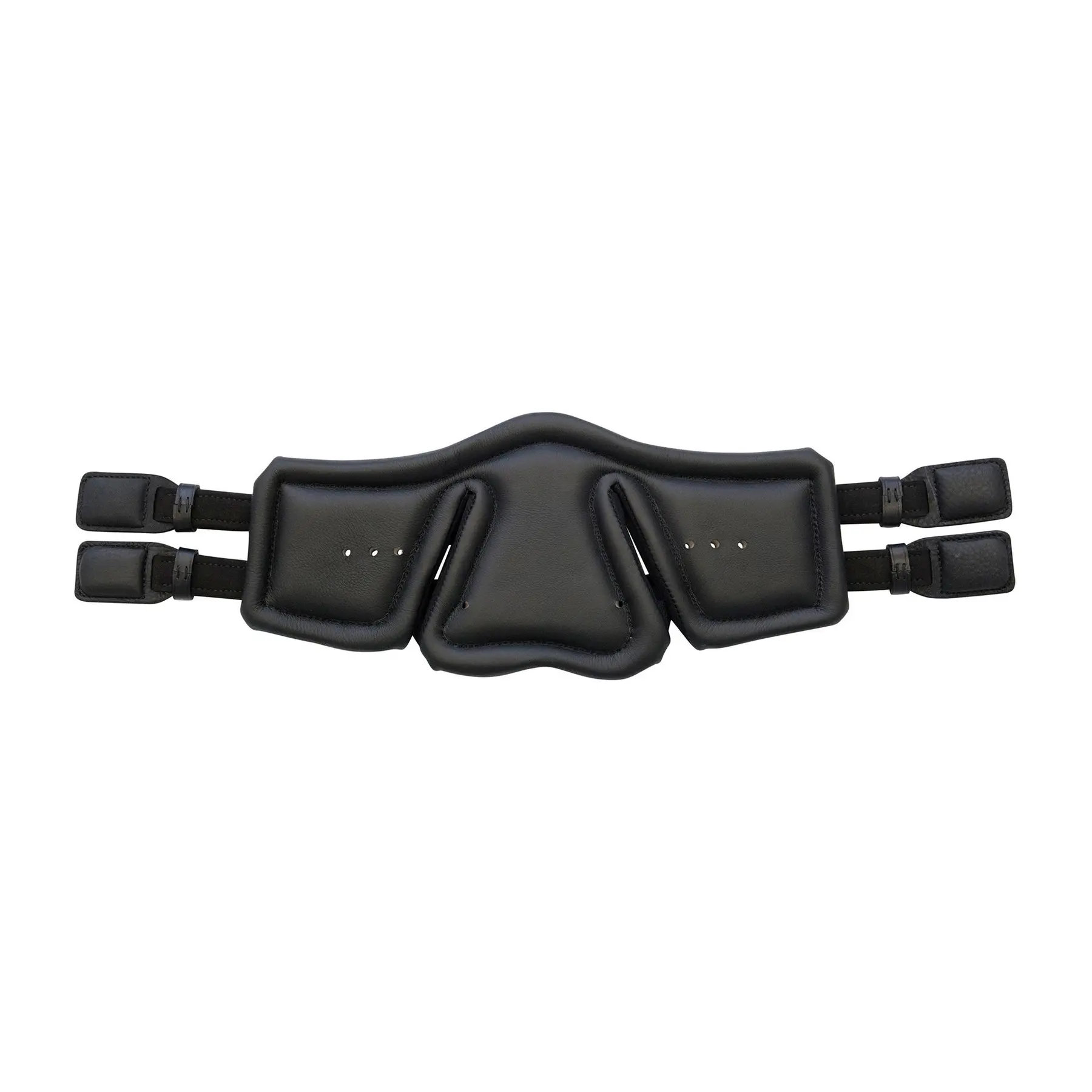 Black calfskin padded horse girth Stübben Equi-Soft