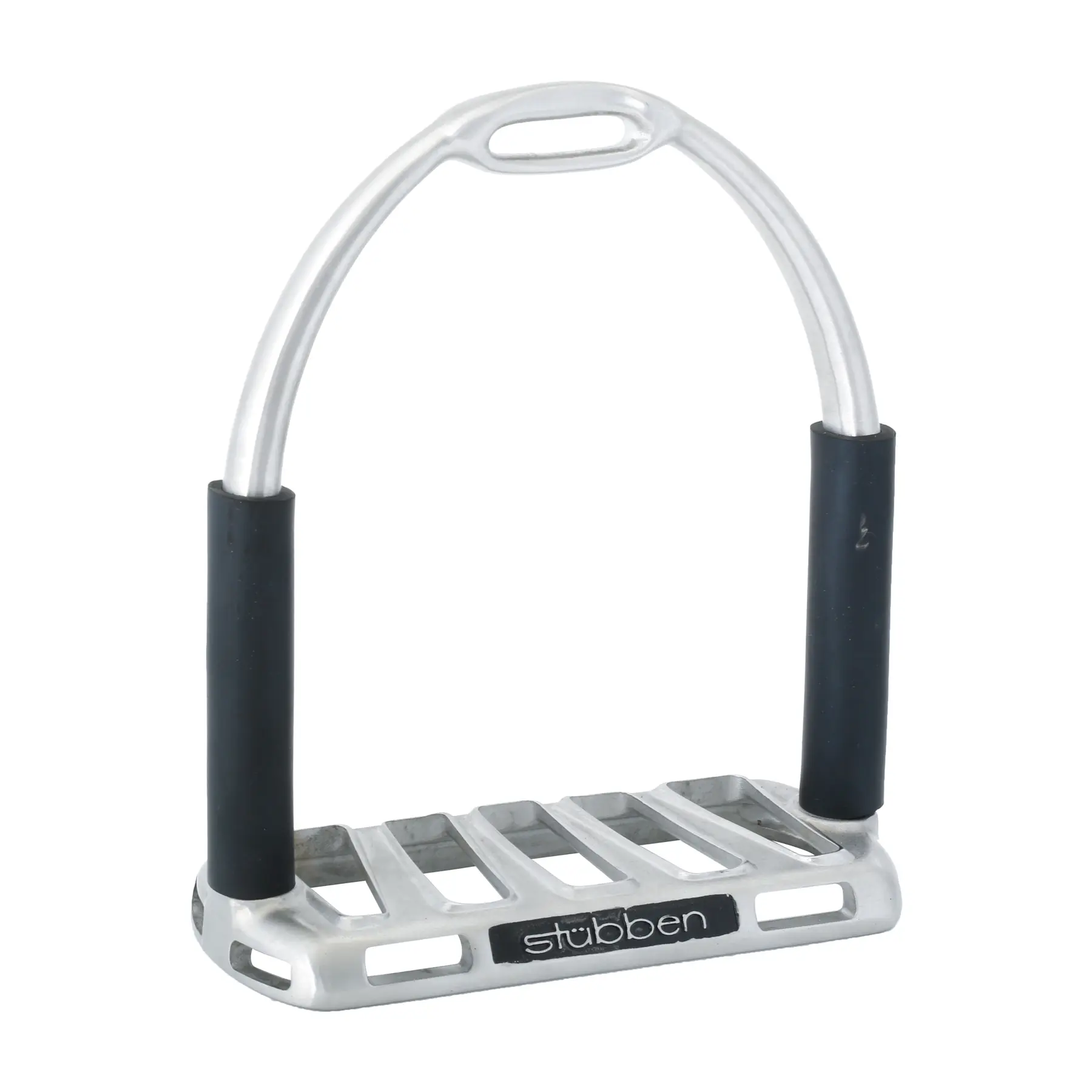 matt stainless steel horse stirrups Stübben Flexi-Grip