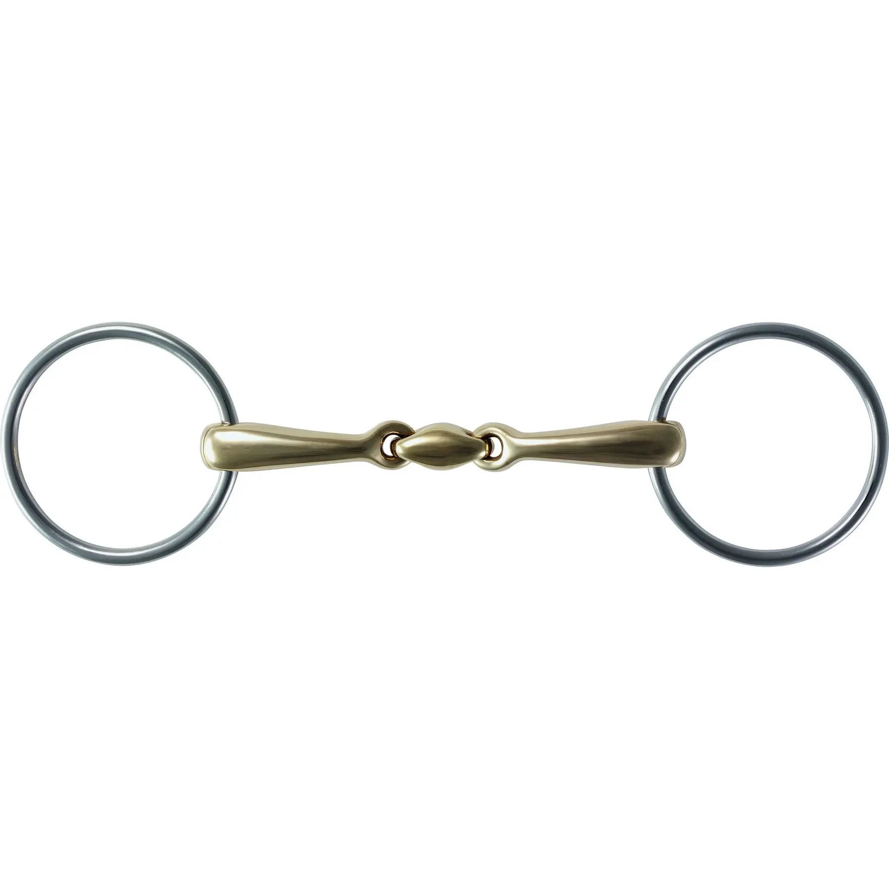 Two-ring copper sweet bit for horse Stübben 2222