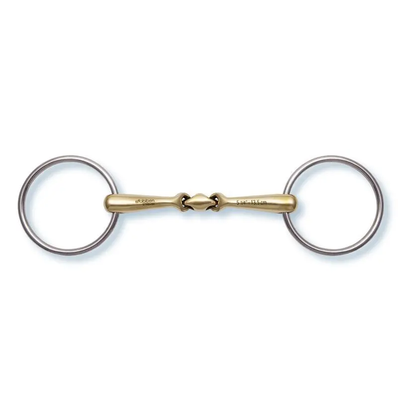 Two-ring snaffle bit Stübben Quick Contact