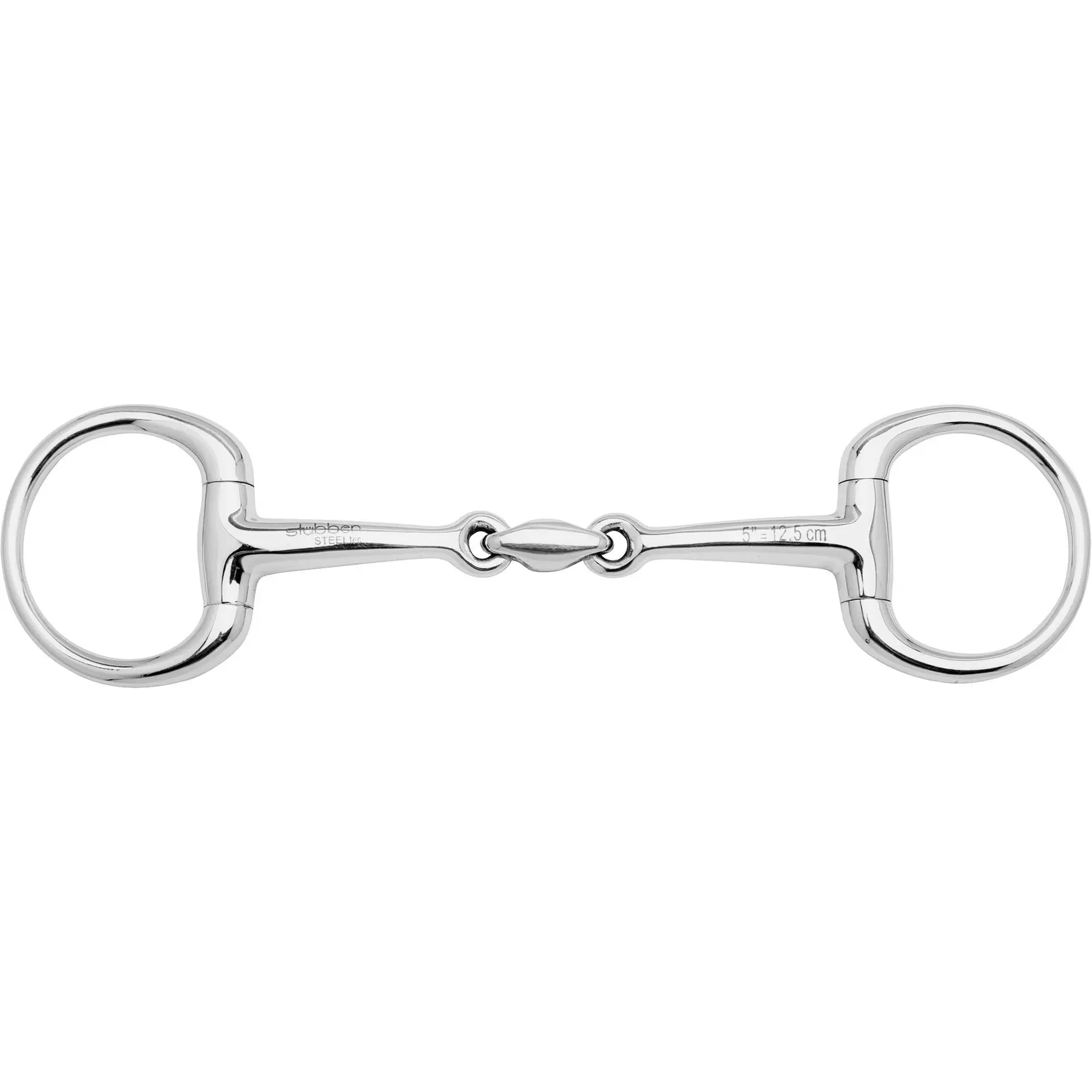 Stainless steel olive bit for horse Stübben