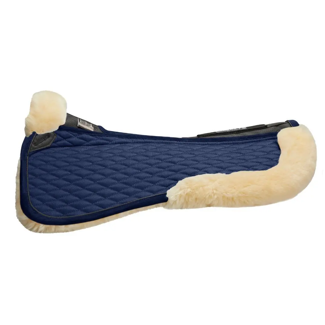 Sheepskin dressage saddle pad for horse Stübben Streamline
