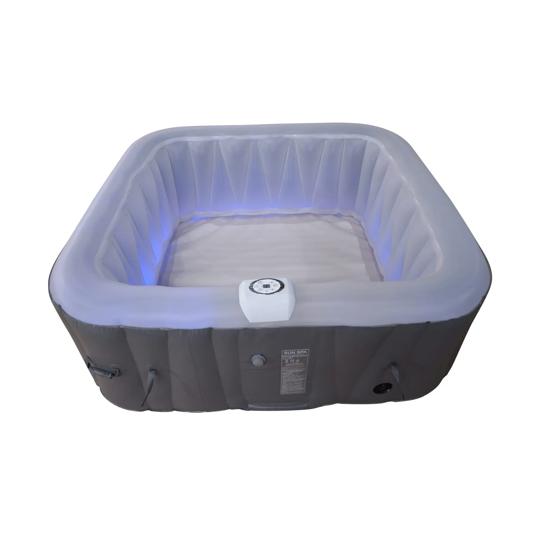 Eckiger 4-Personen Aufblasbarer Spa Sun Spa
