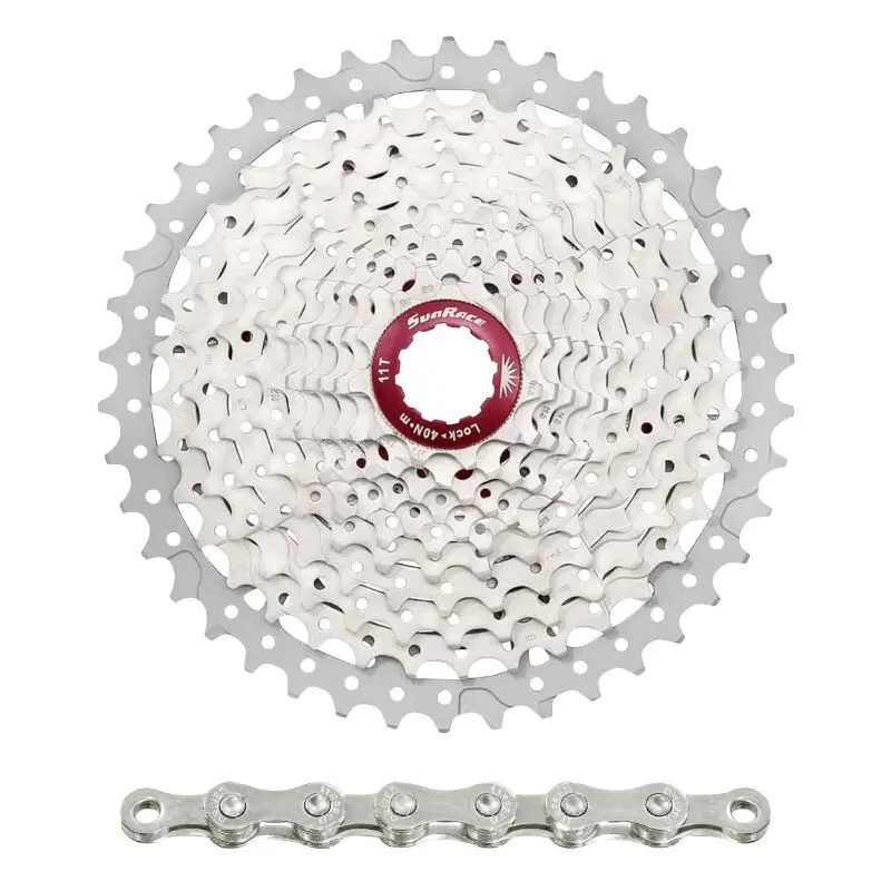 Image of Kassette mit Kette Sunrace Ms8 11-46 Shimano