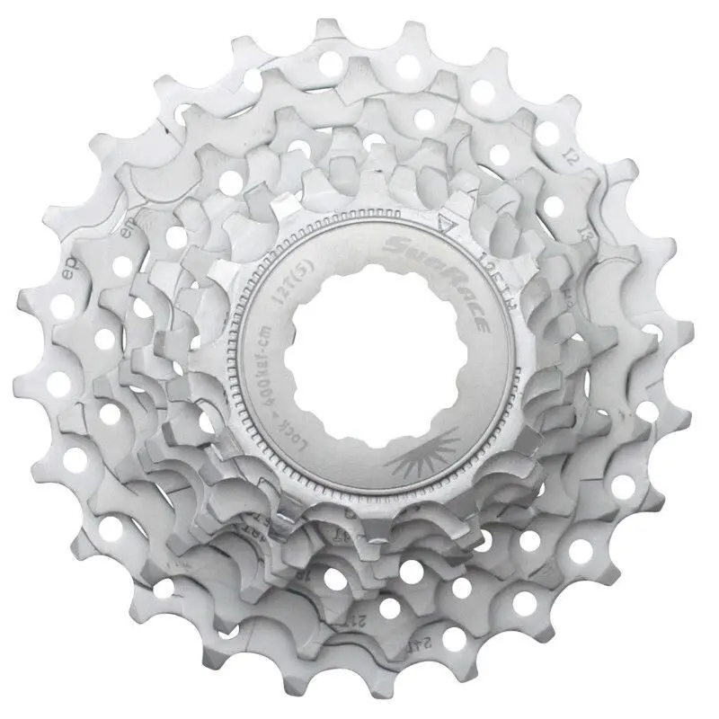 Sunrace Unisex Argenté Cassette Vélo Route R86 Shimano-Sram 8 V 12-25 T