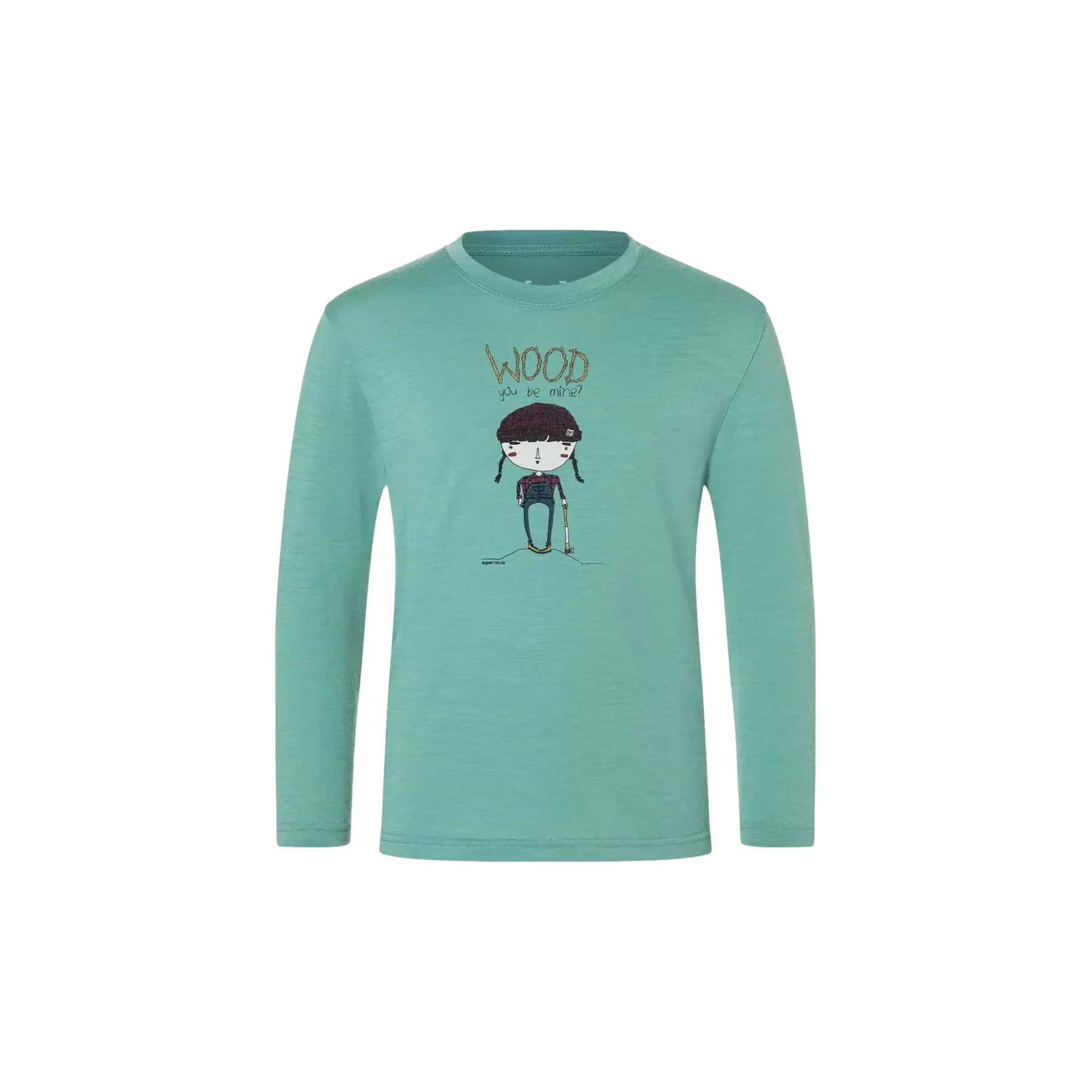Langarmshirt Kind super.natural Wood Craftine