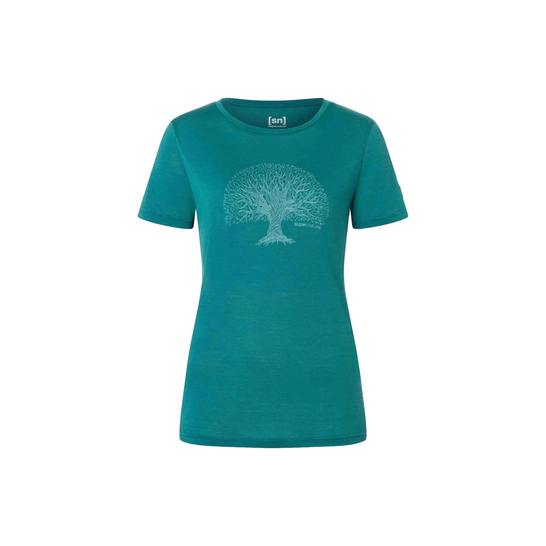 Super.natural Women's Bleu T-Shirt Tree Of Knowledge