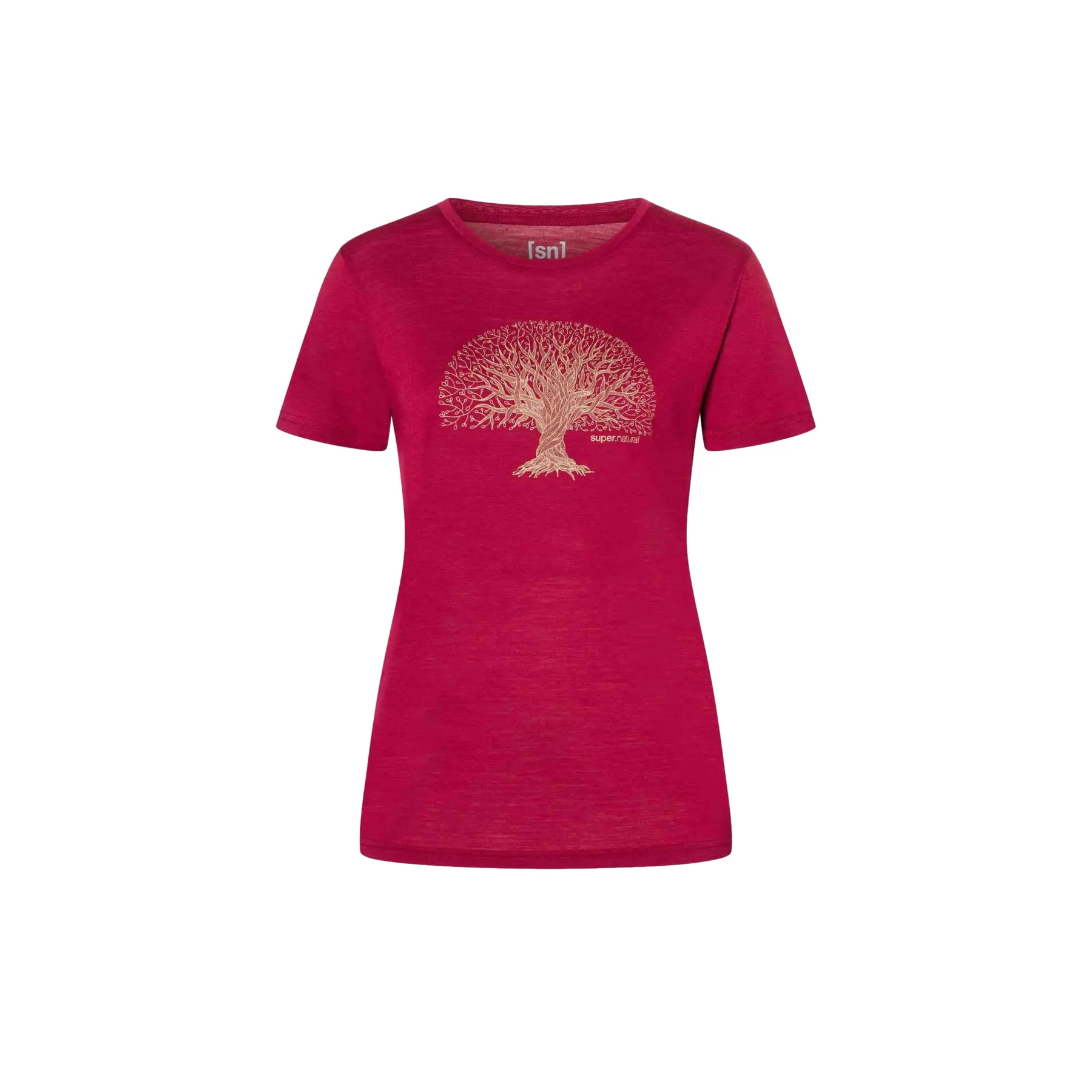 Super.natural Women's Rouge T-Shirt Tree Of Knowledge