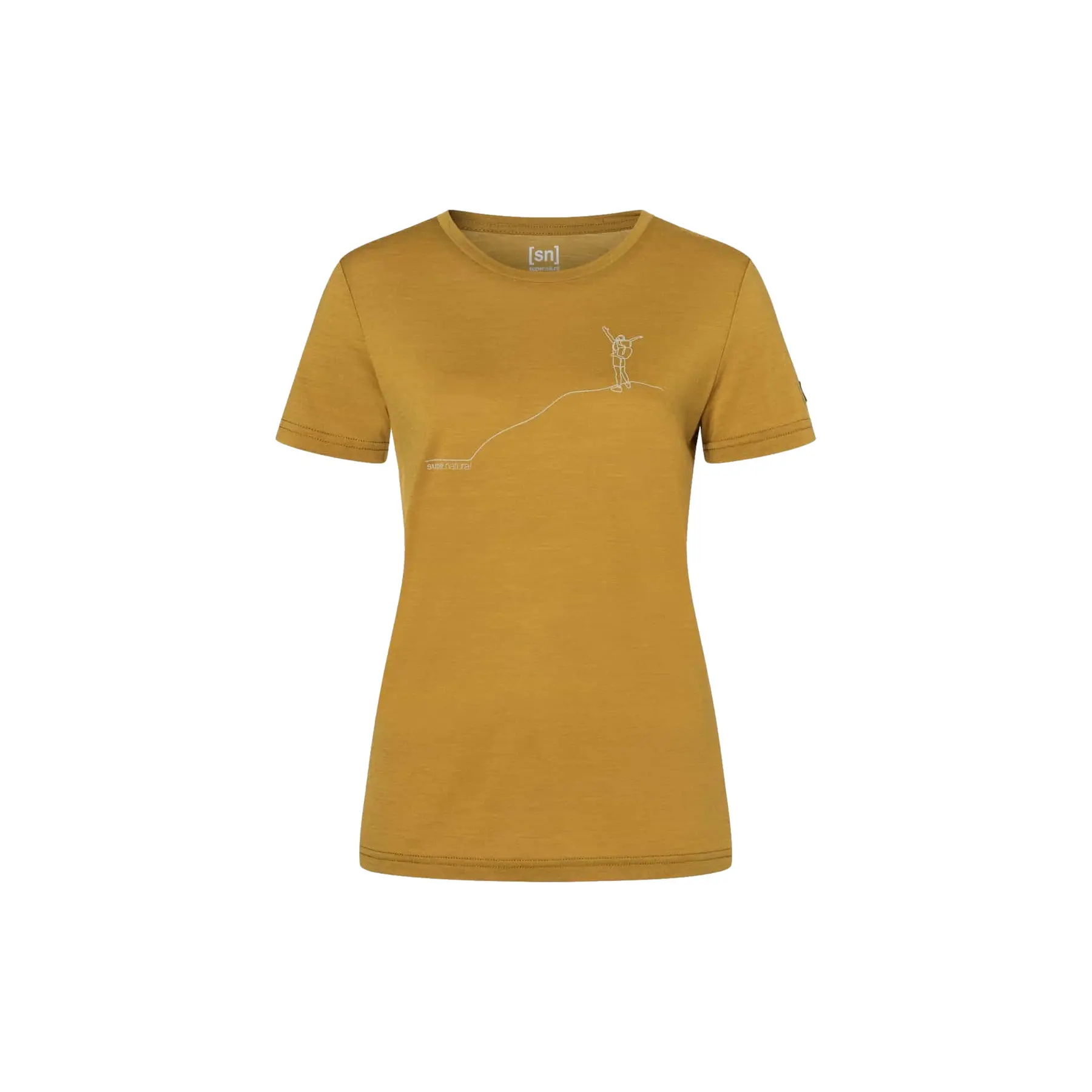 Super.natural Women's Jaune T-Shirt Bergglـck