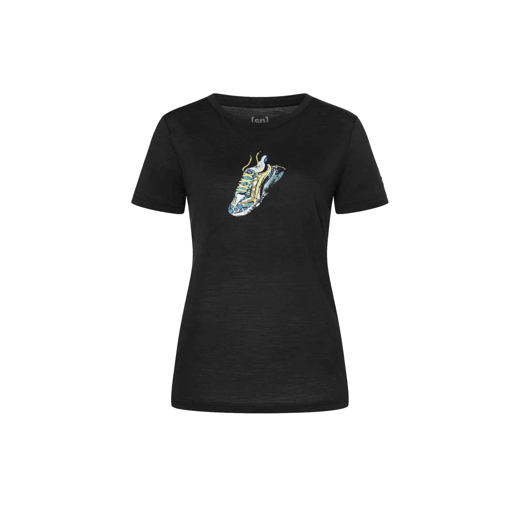 Super.natural Women's Noir T-Shirt Flashy Sneaker