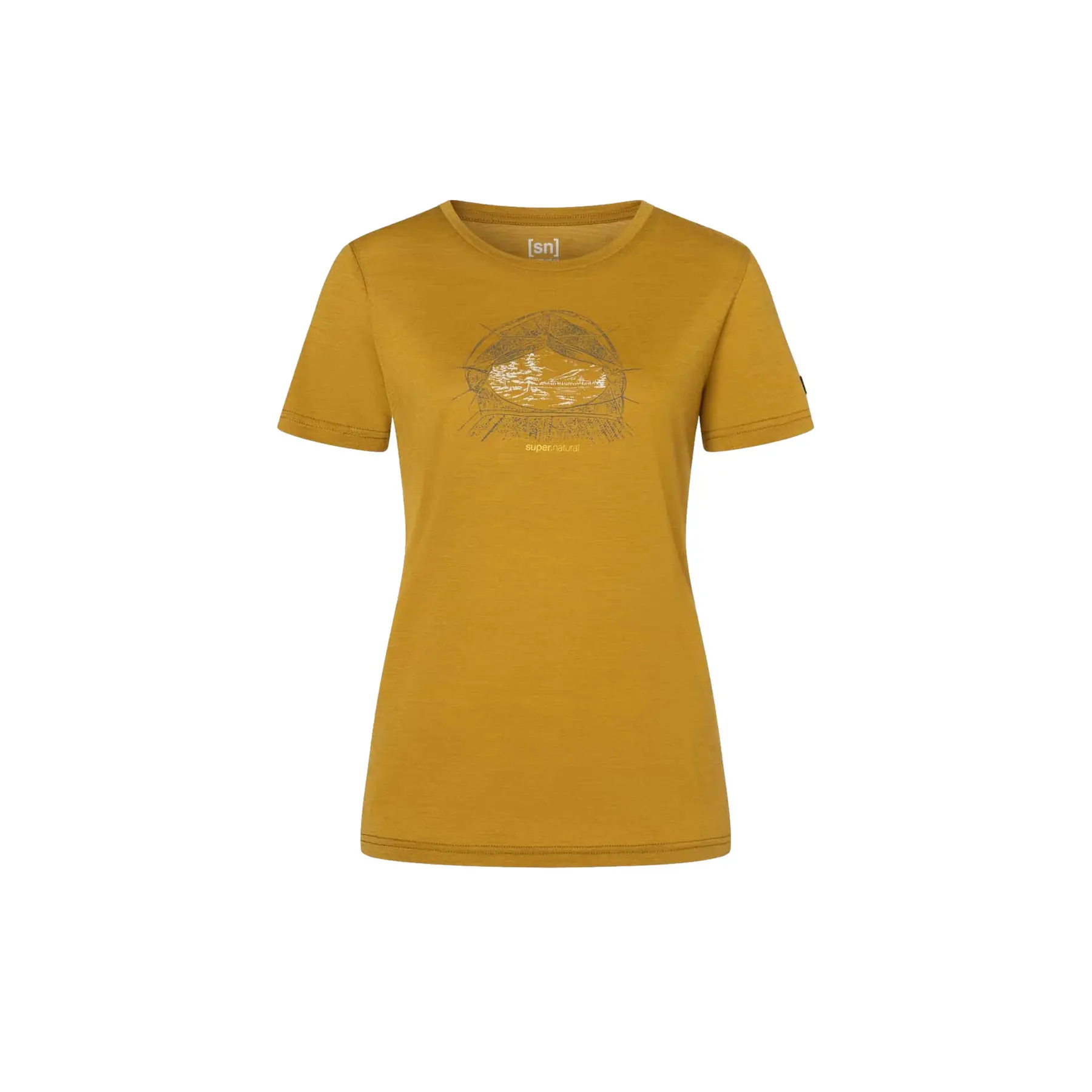 Damen T-Shirt super.natural Tent View