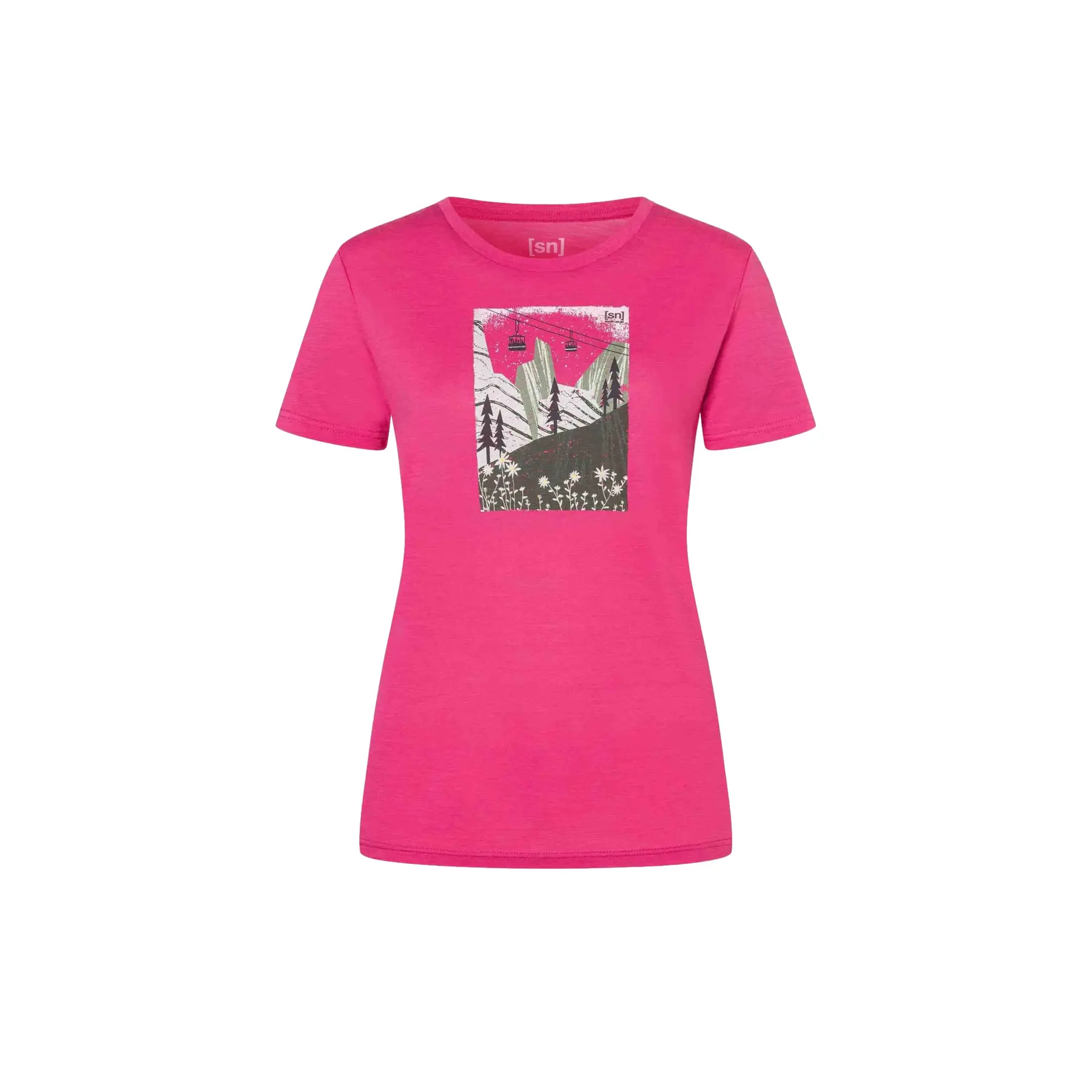 Damen T-Shirt super.natural Summer Gondola