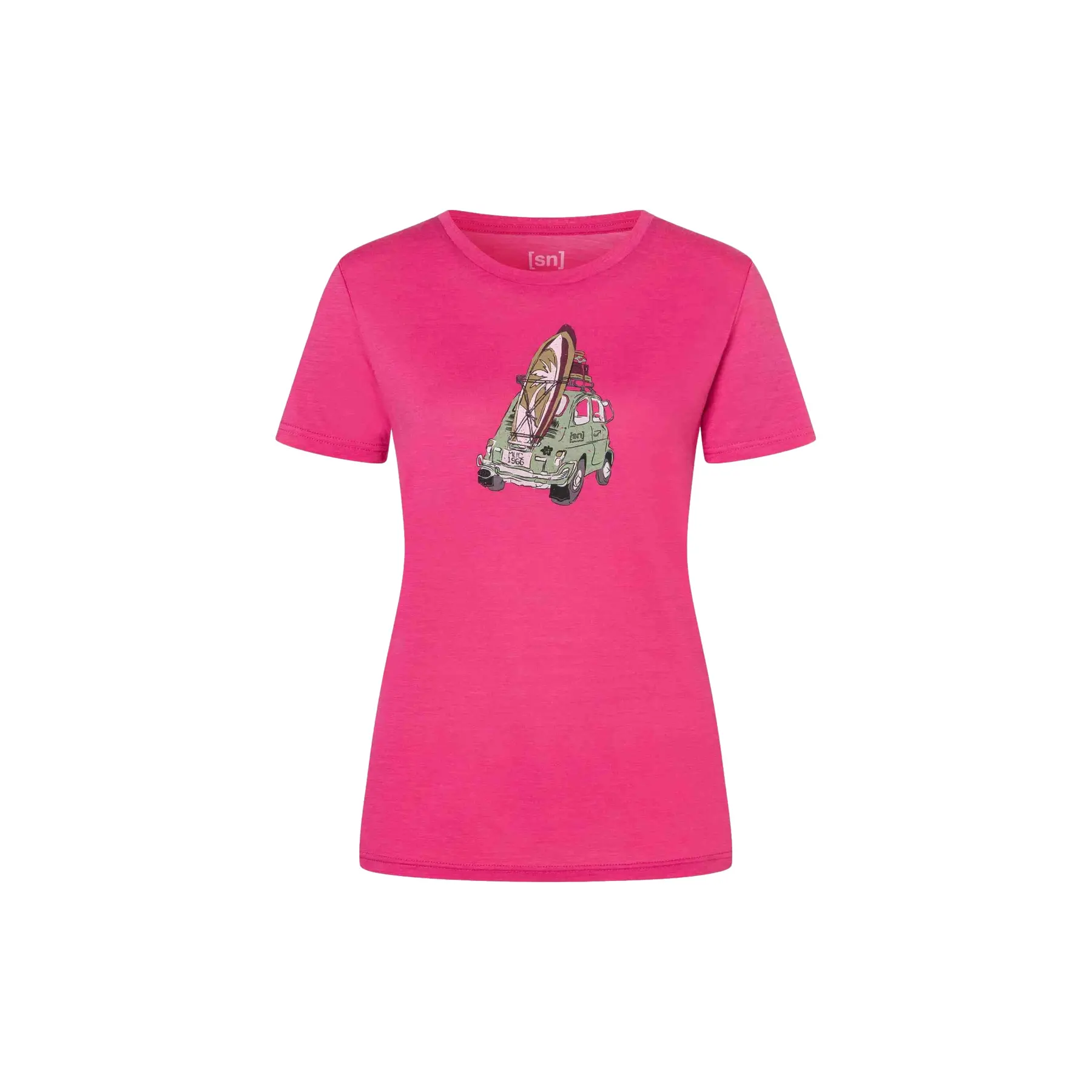 Damen T-Shirt super.natural Surfcar