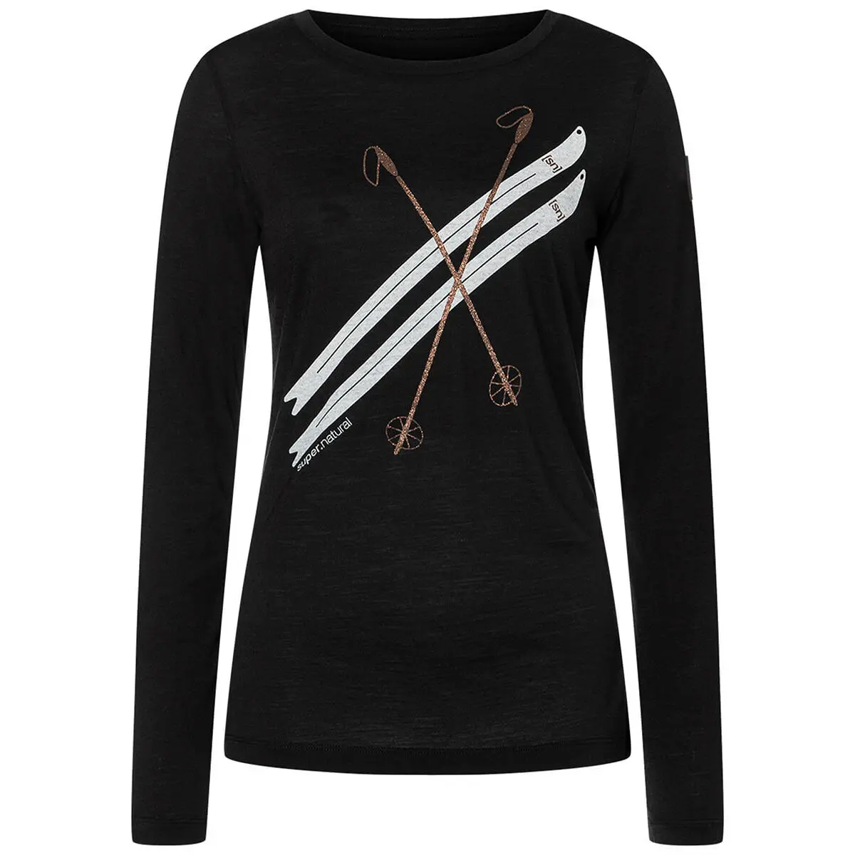 Langarmshirt super.natural Kryssede