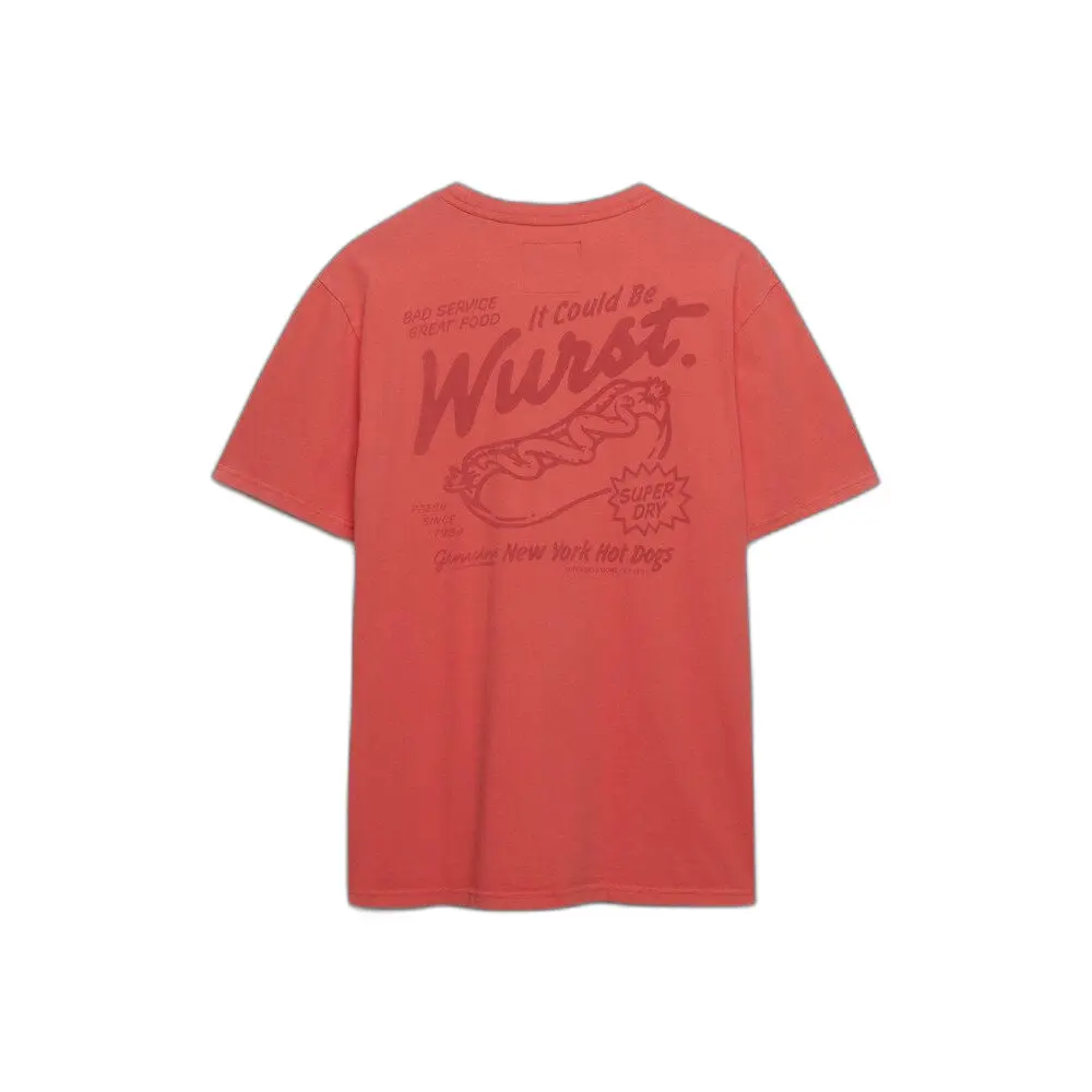 T-shirt met tekst Superdry Vintage