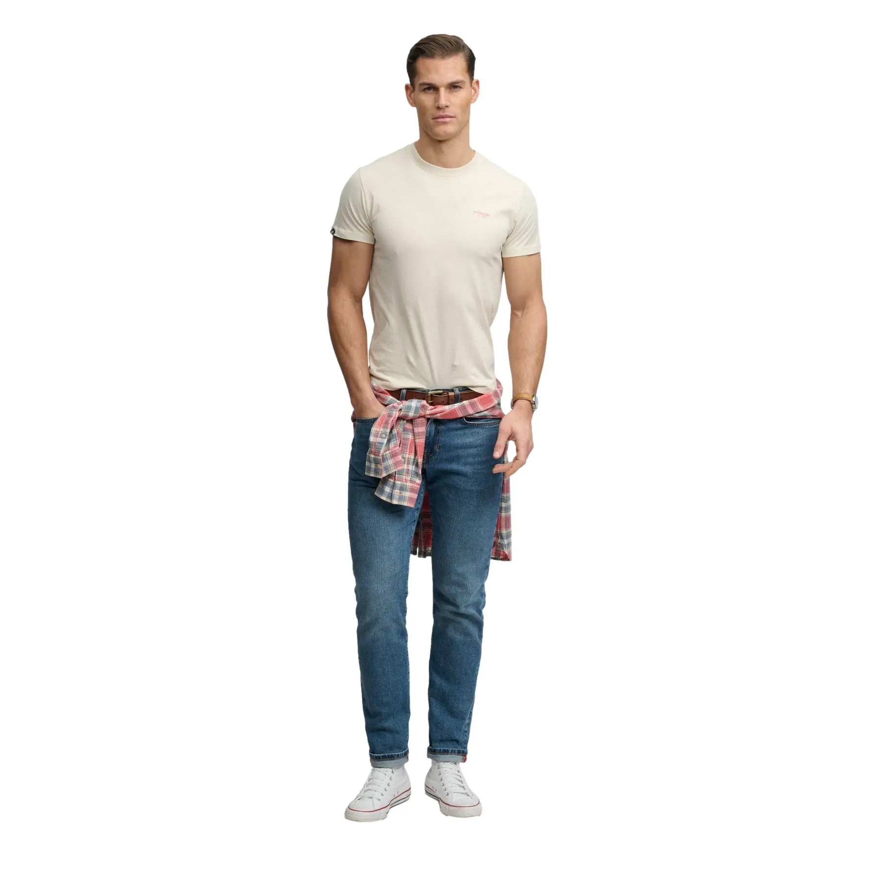 T shirt avec logo Superdry Essential Stacked