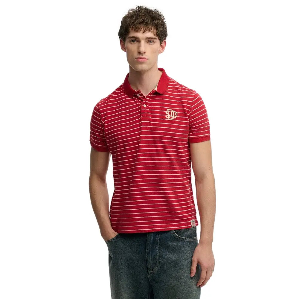 Polo Superdry Polo à rayures vintage en jersey EU - vue 5