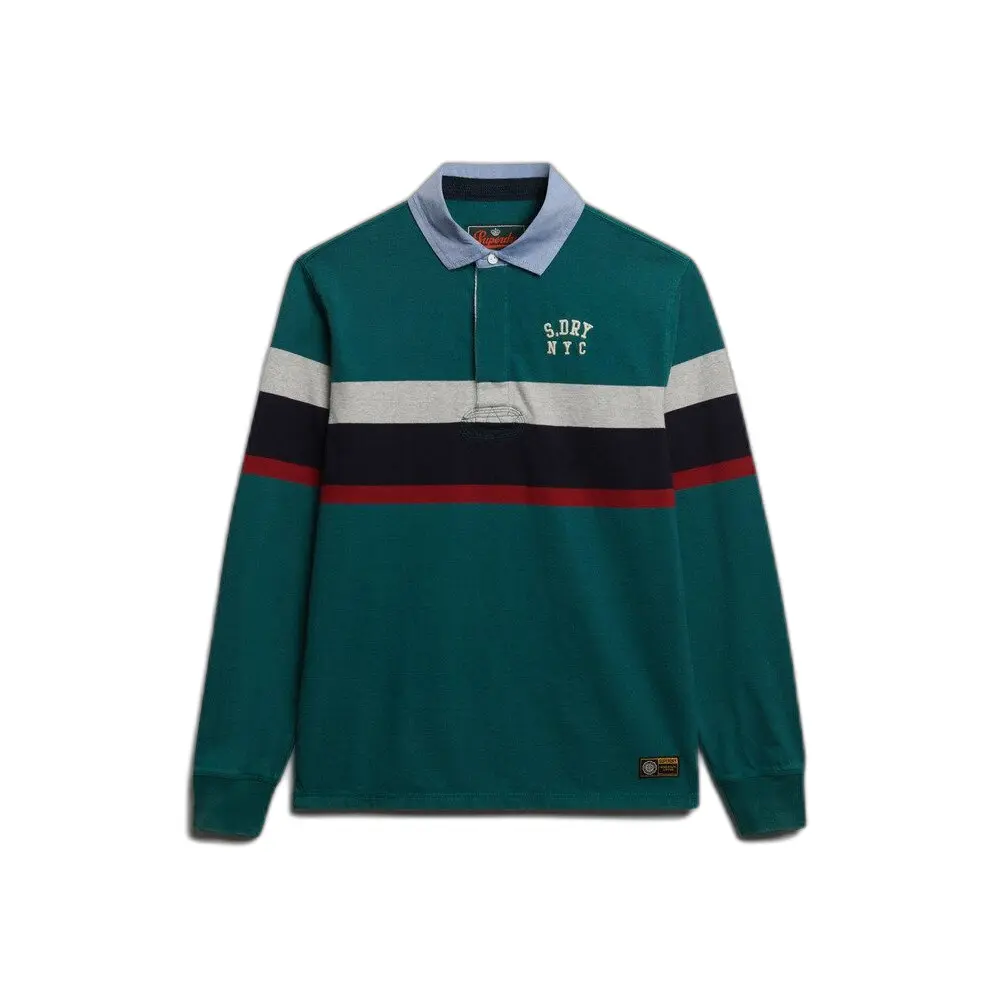 Rugby polo met borstband Superdry Vintage