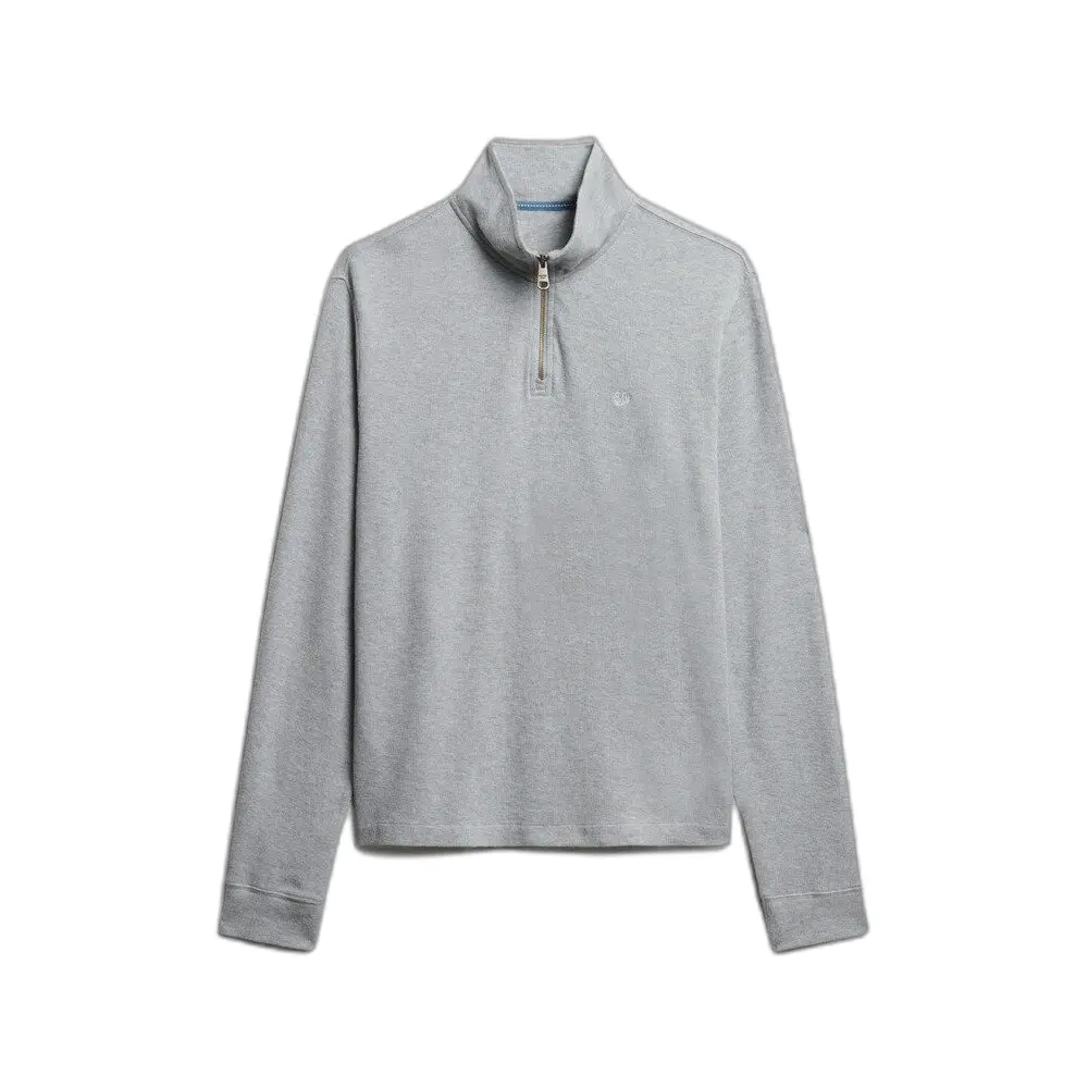 Pull côtelé à col zippé Superdry
