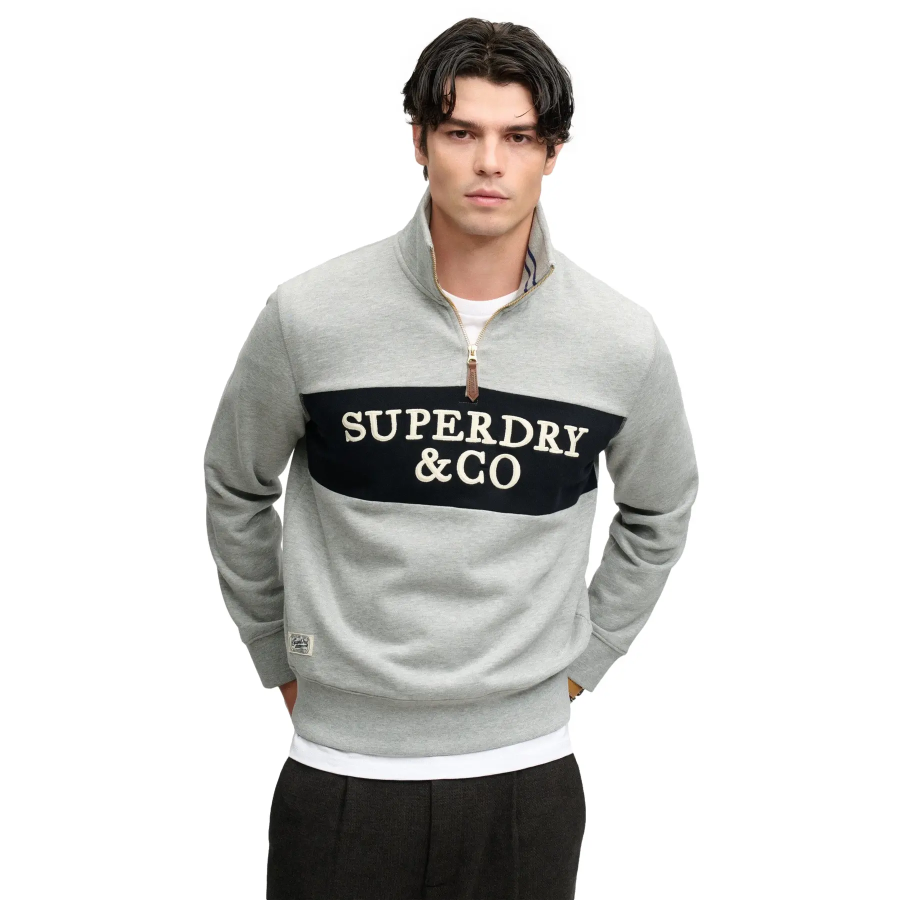 Sweatshirt demi zip Superdry Company