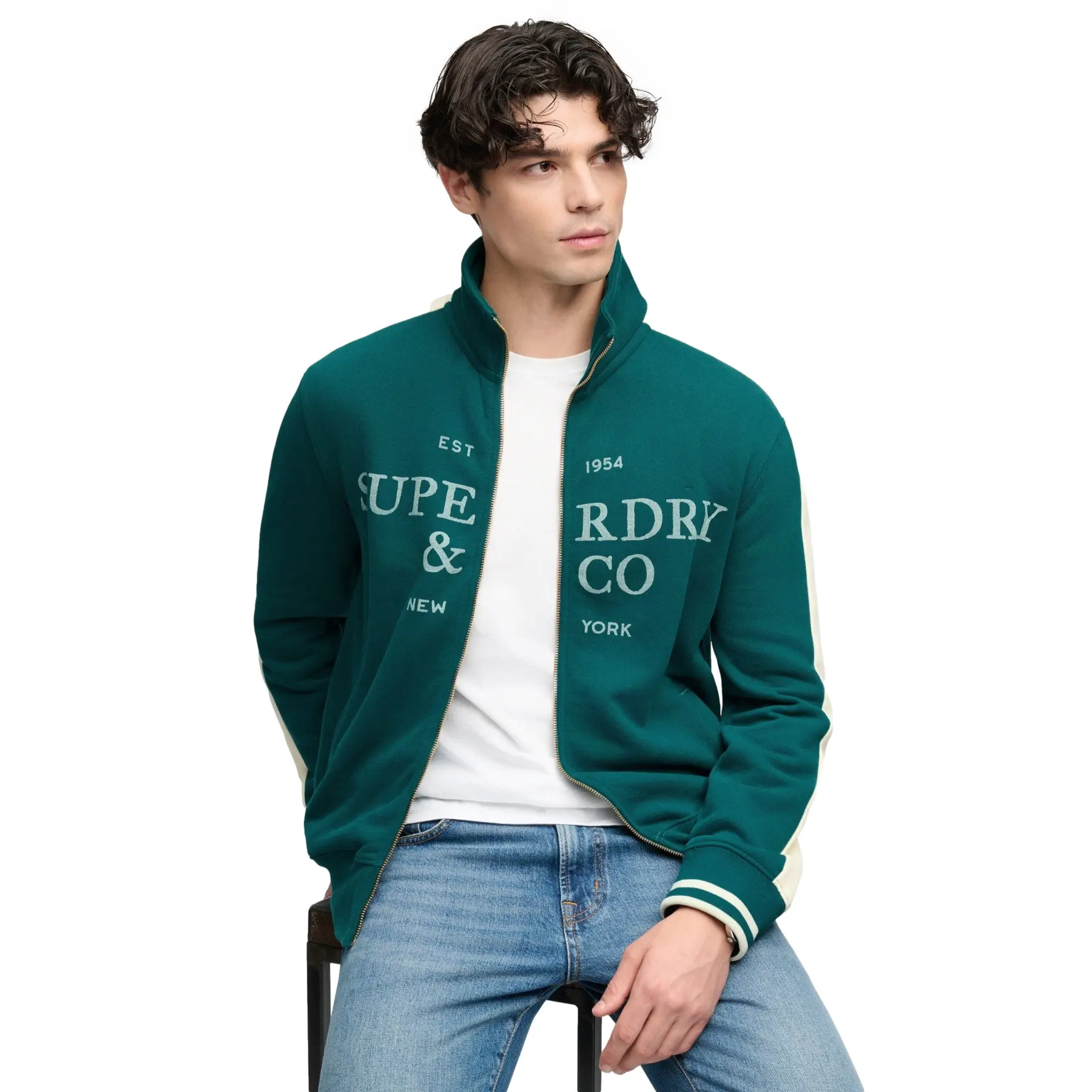 Full Zip Trainingsjacke Superdry Company Logo