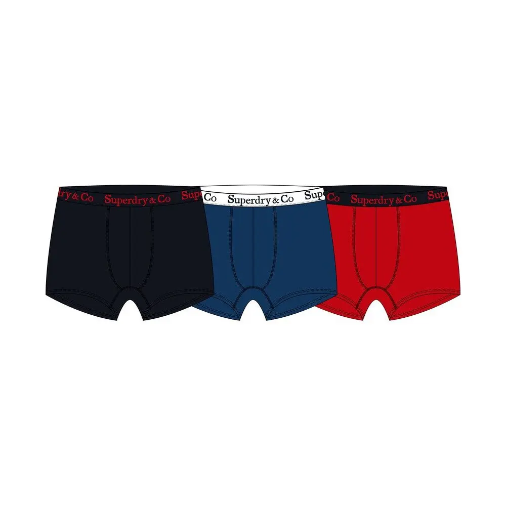Superdry Homme Lot de 3 Boxers Superdry & Co Coupe Classique Multiple Colours - vue 2