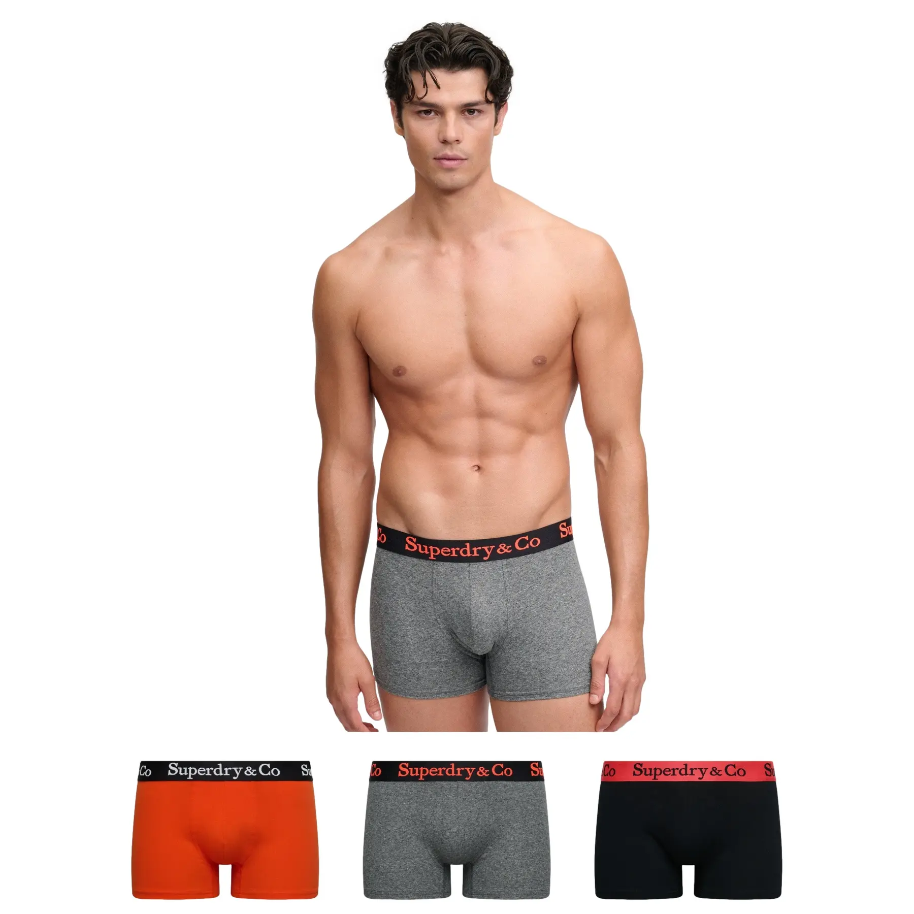 Caleçons Superdry Caleçon TRUNK TRIPLE PACK EU - vue 3