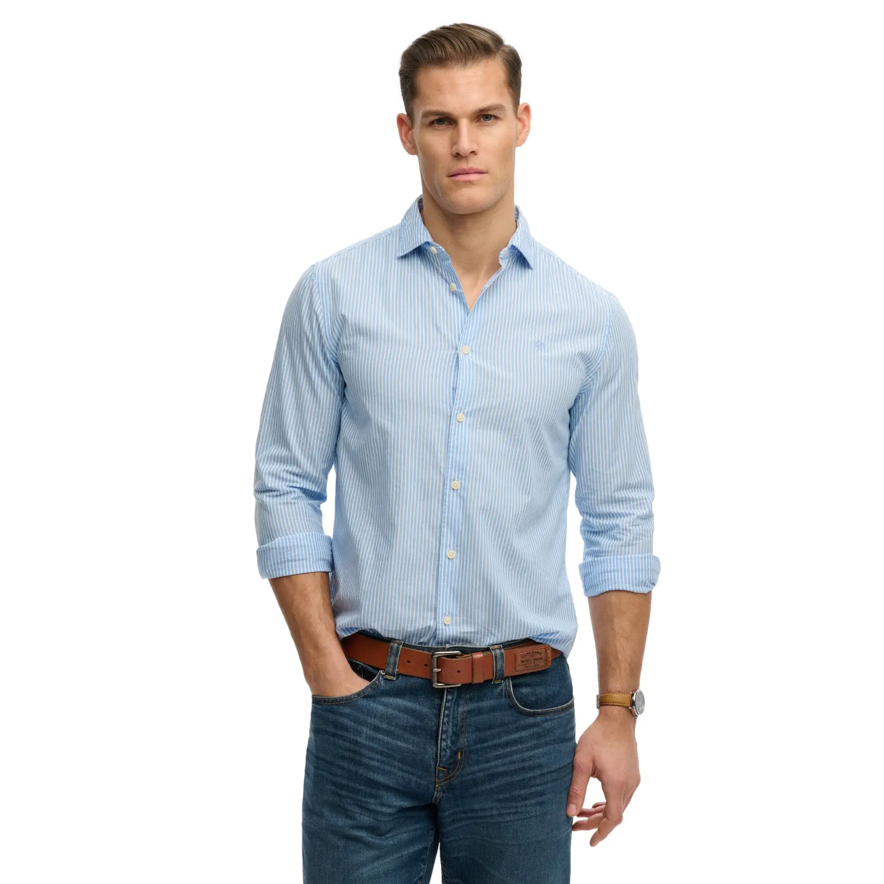Chemise manches longues Superdry Cut Away Poplin Chemise manches longues Superdry Cut Away Poplin